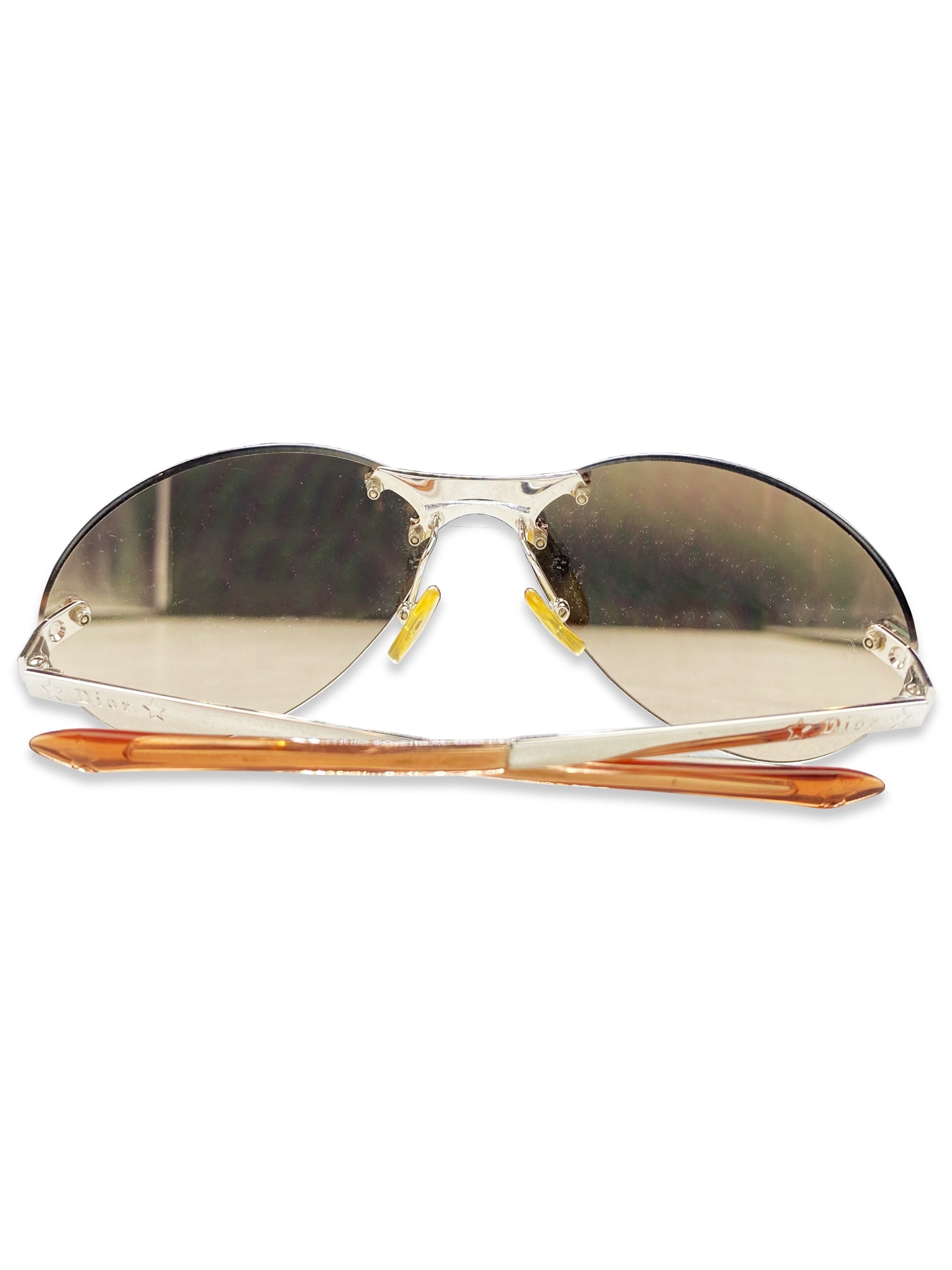 2000’s Dior Star Motif Rounded Warm Tint Sunglasses