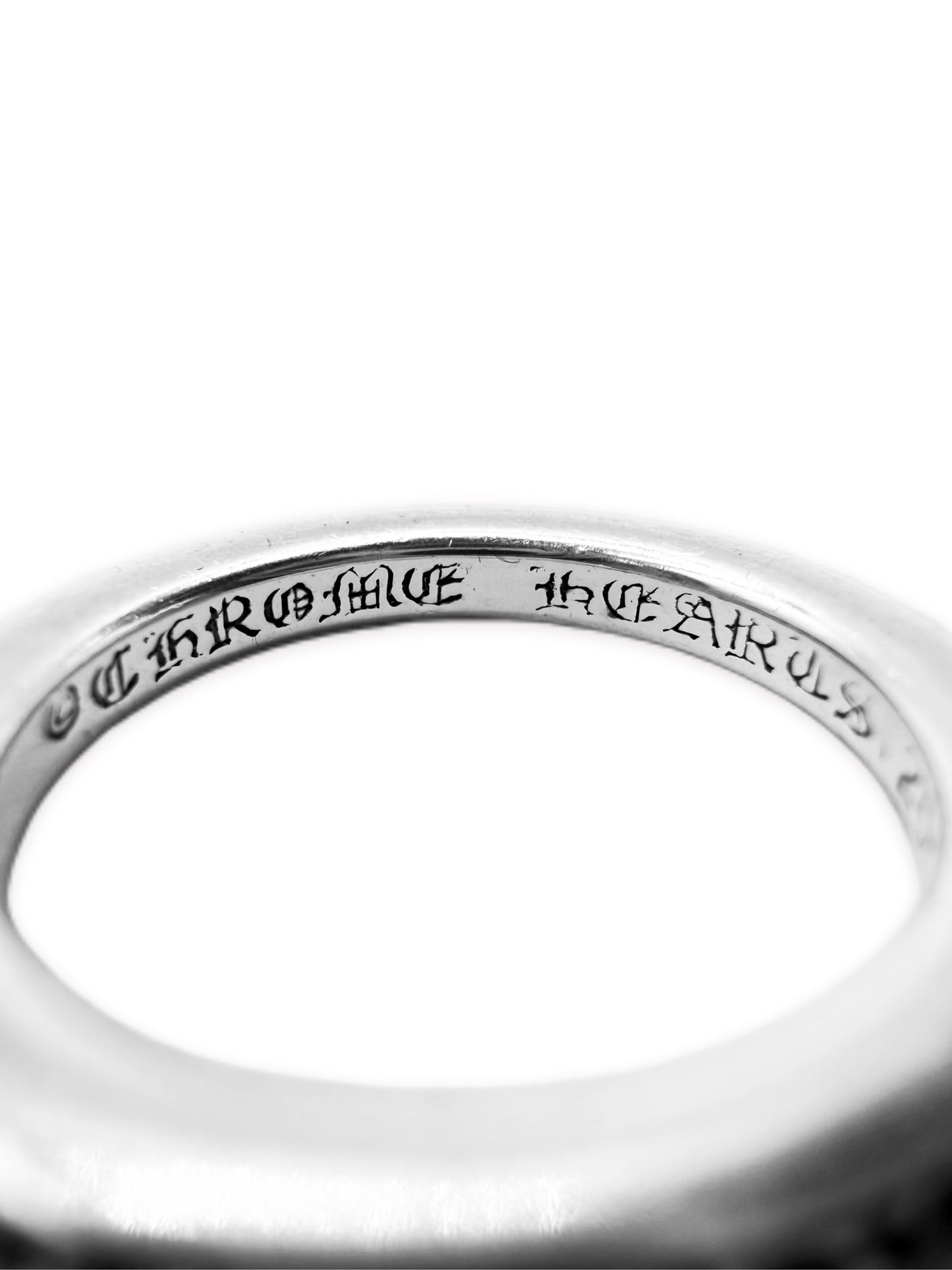 Chrome Hearts Ruby Eternity Love Factory Set .925 Silver Ring