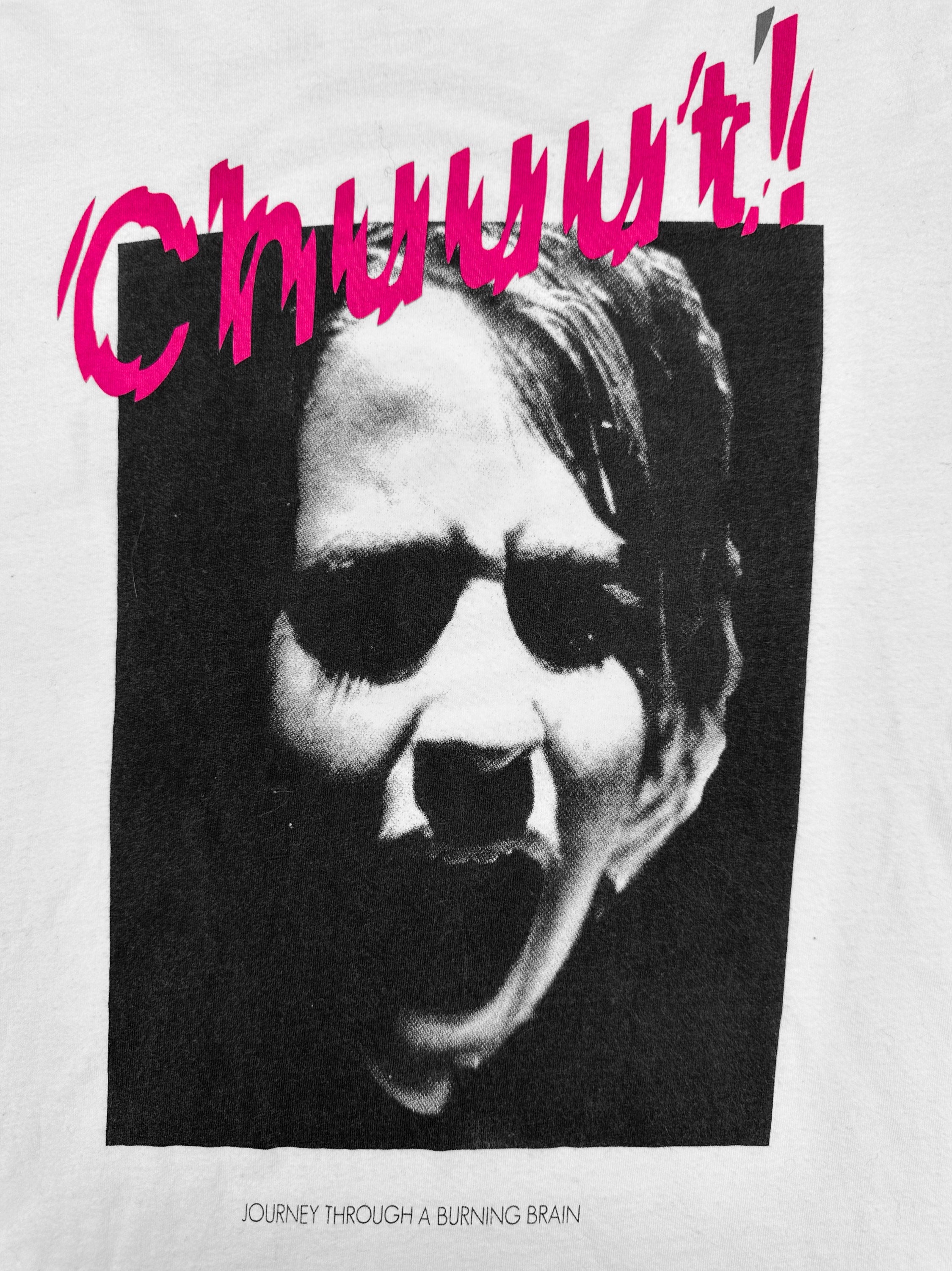 SS06 Undercover ‘Chuuut’ Spiral Logo Klaus White T-Shirt