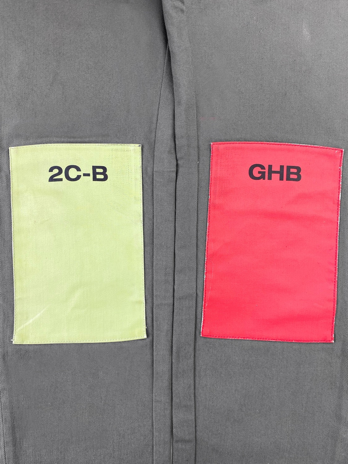 FW18 Raf Simons “Drugs” 2C-B GHB Patchwork Denim
