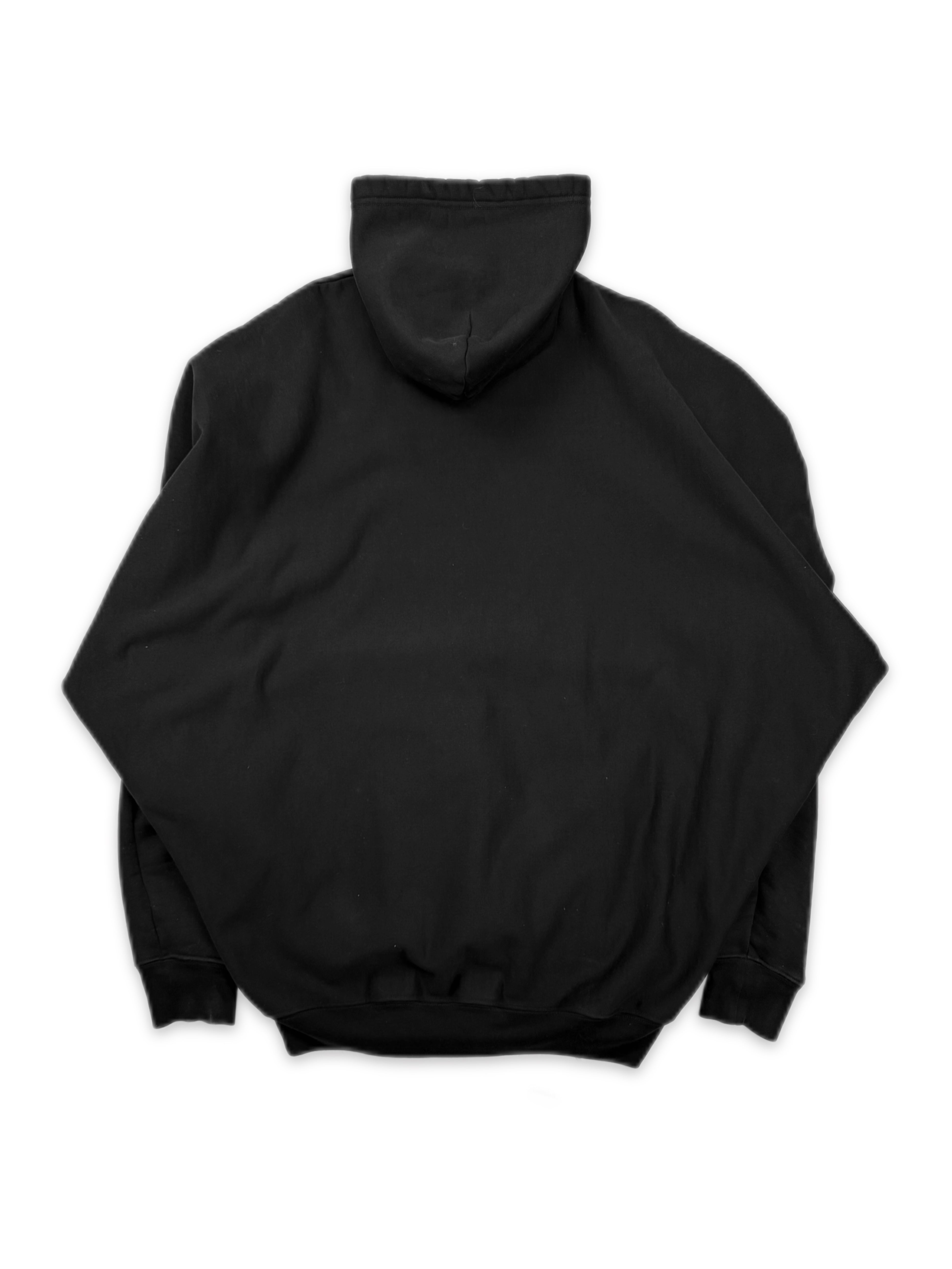 AW24 Balenciaga ‘Batwing’ Black Heavyweight Draped Hoodie