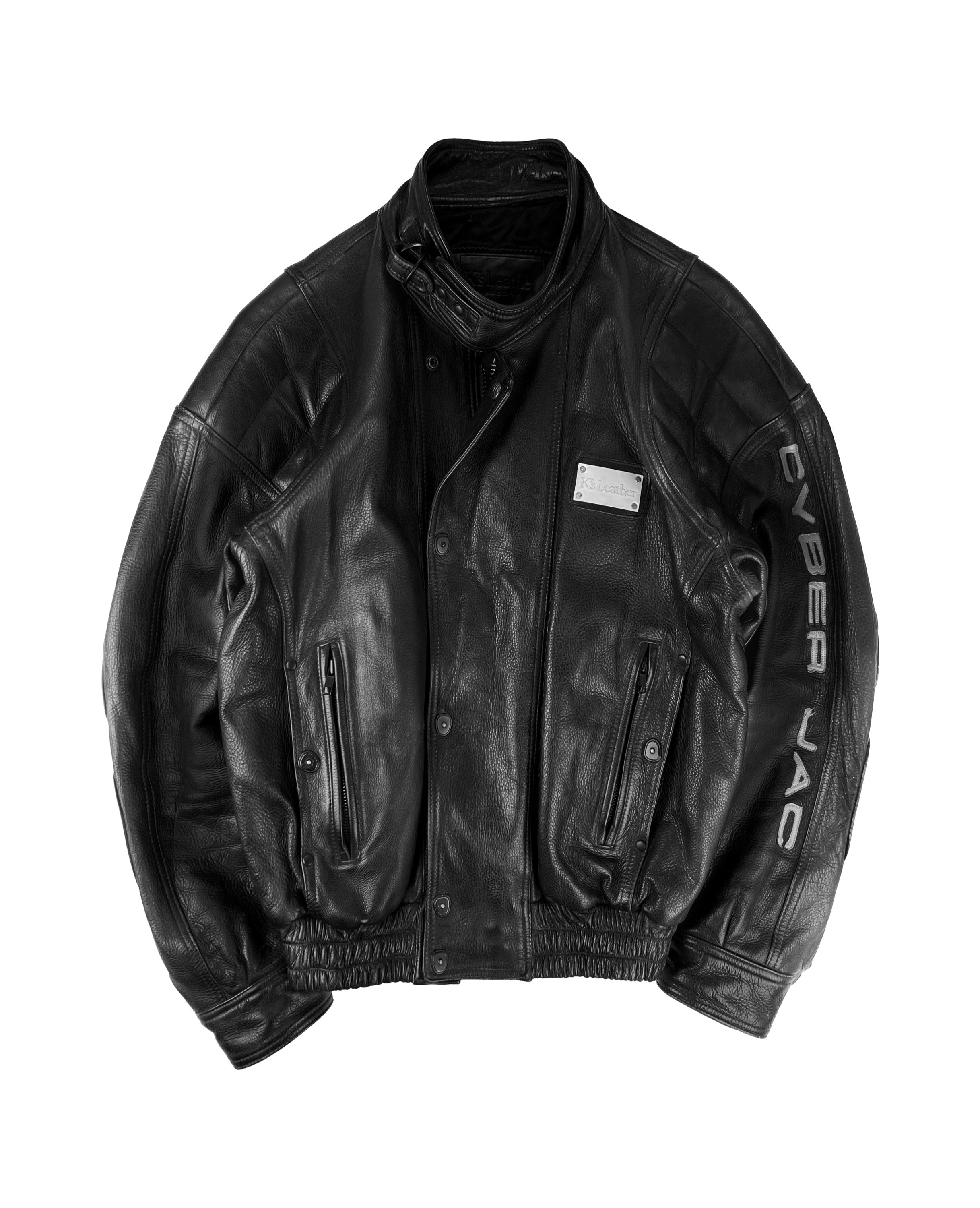 2018 Kadoya ‘Akira’ Pill Cyberjac Padded Black Leather Jacket