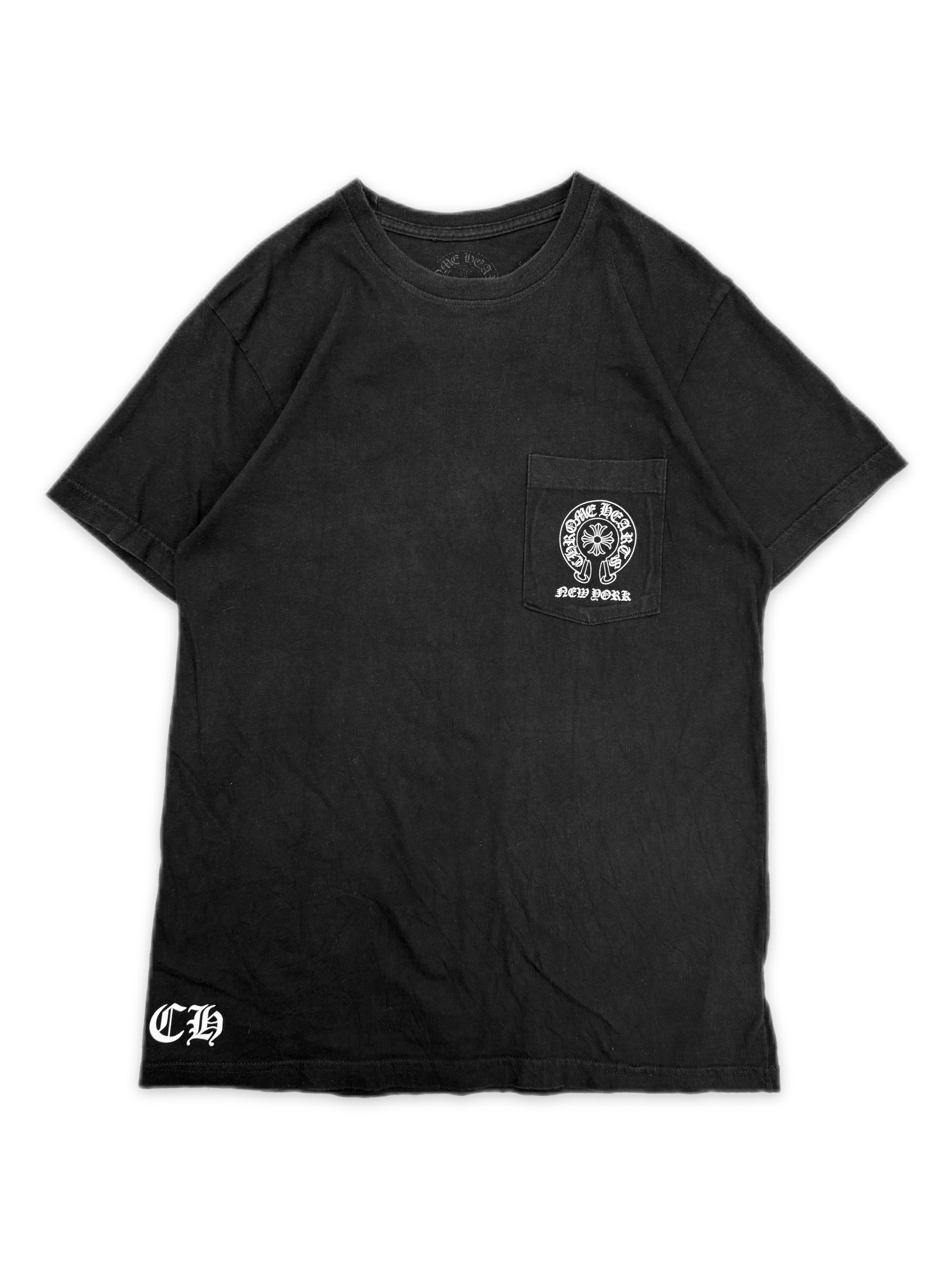Chrome Hearts New York Exclusive Horseshoe Logo Faded T-Shirt
