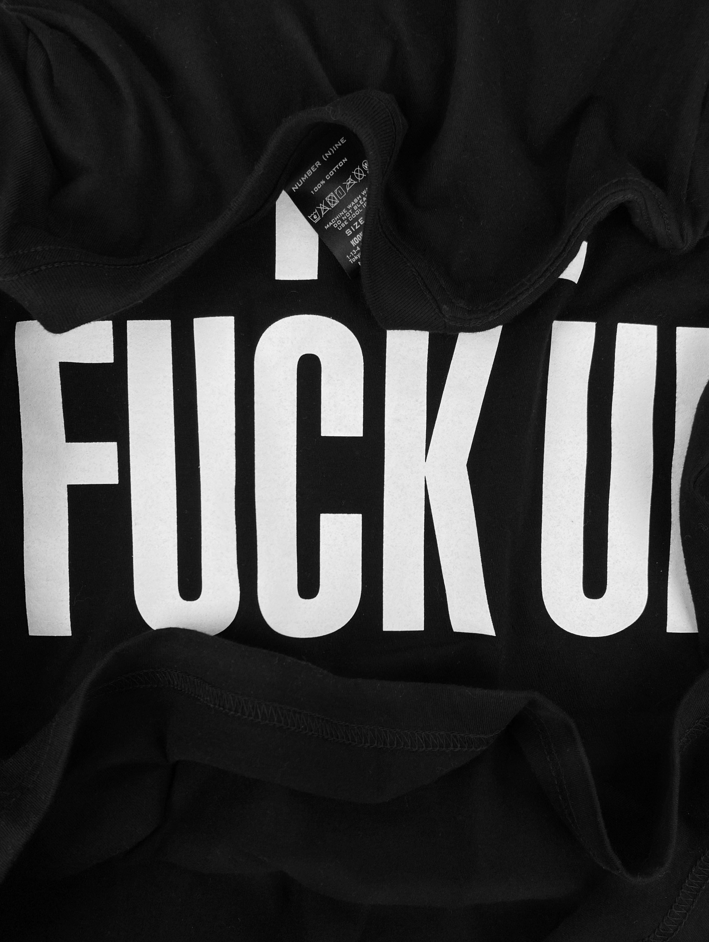SS06 Number (N)ine ‘Shut The Fuck Up’ Re-Edition Slogan T-Shirt