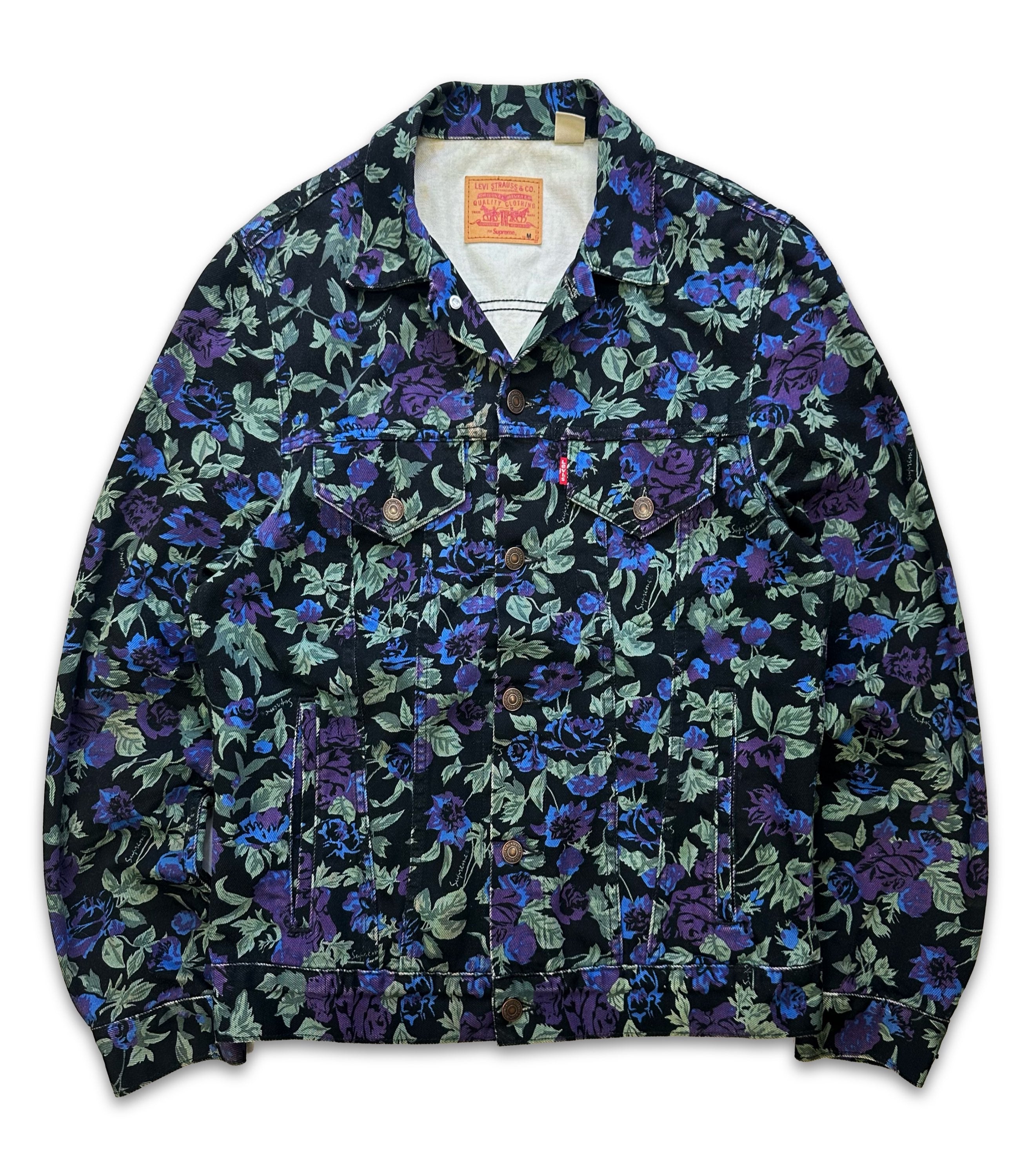 SS17 Supreme x Levi’s ‘Flower’ Pattern Denim Jacket