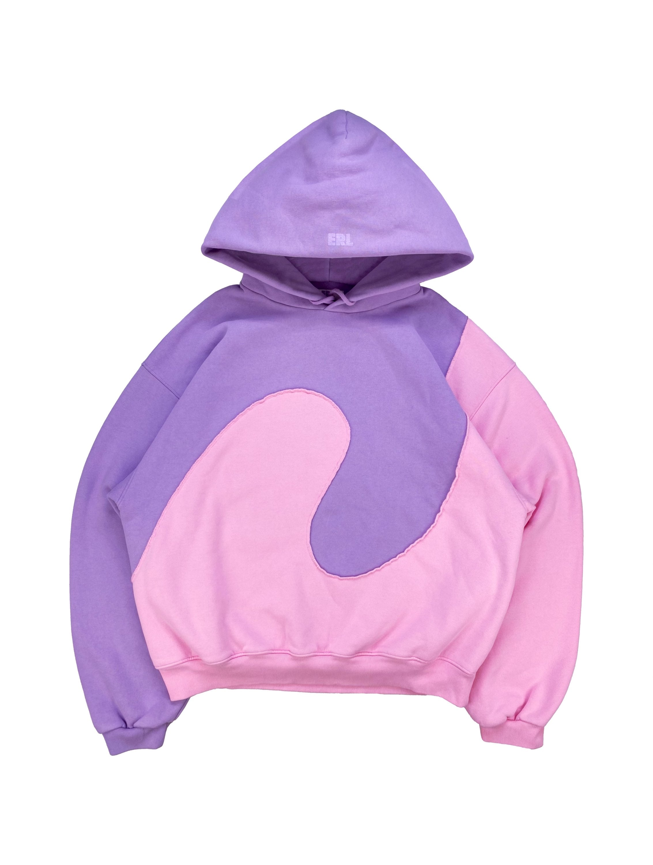 SS21 ERL Two-tone Swirl “Wave” Oversized Heavyweight Hoodie