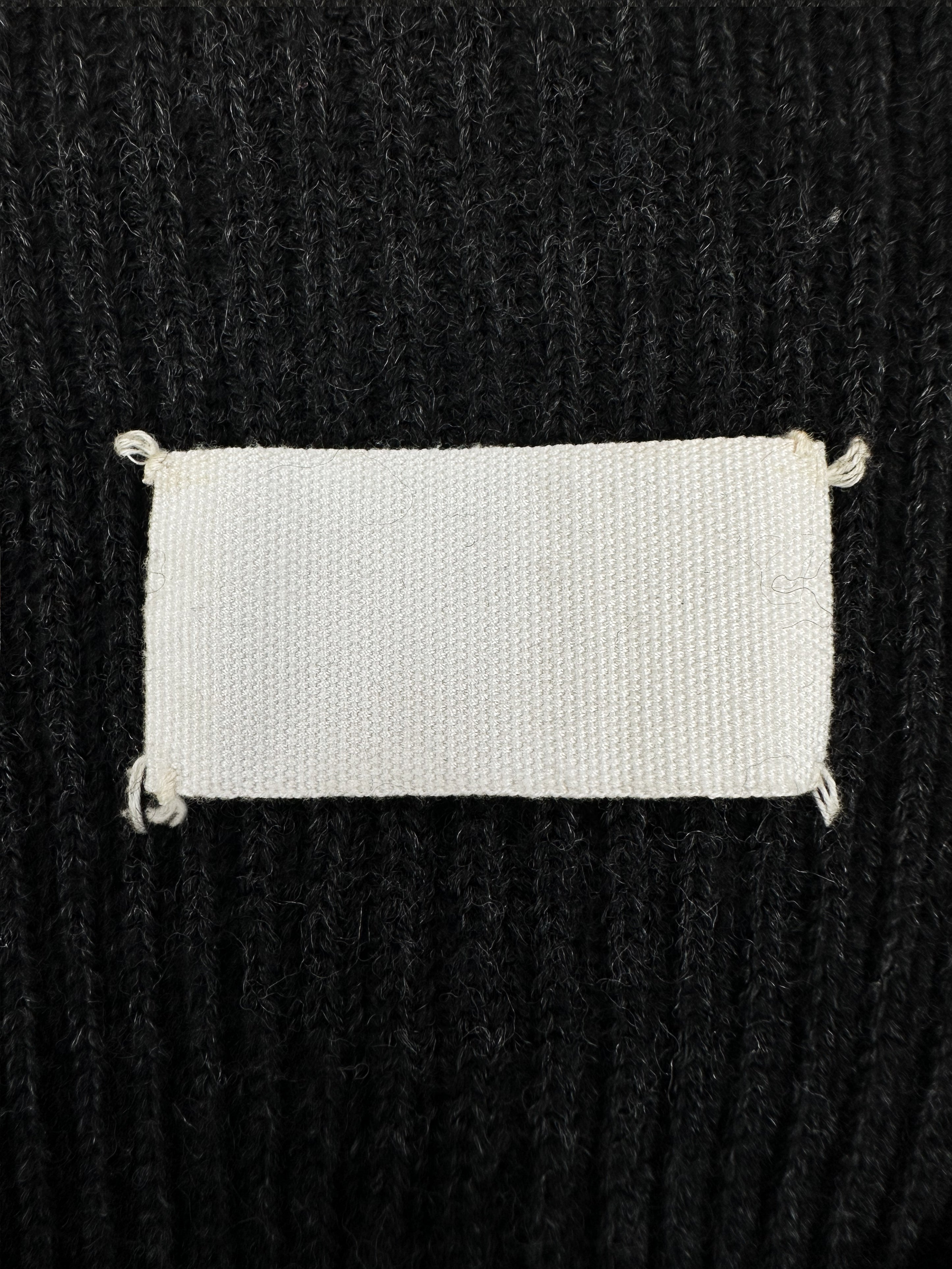 AW04 Maison Margiela Lurex Knit ‘Big Tag’ Cut Out Top