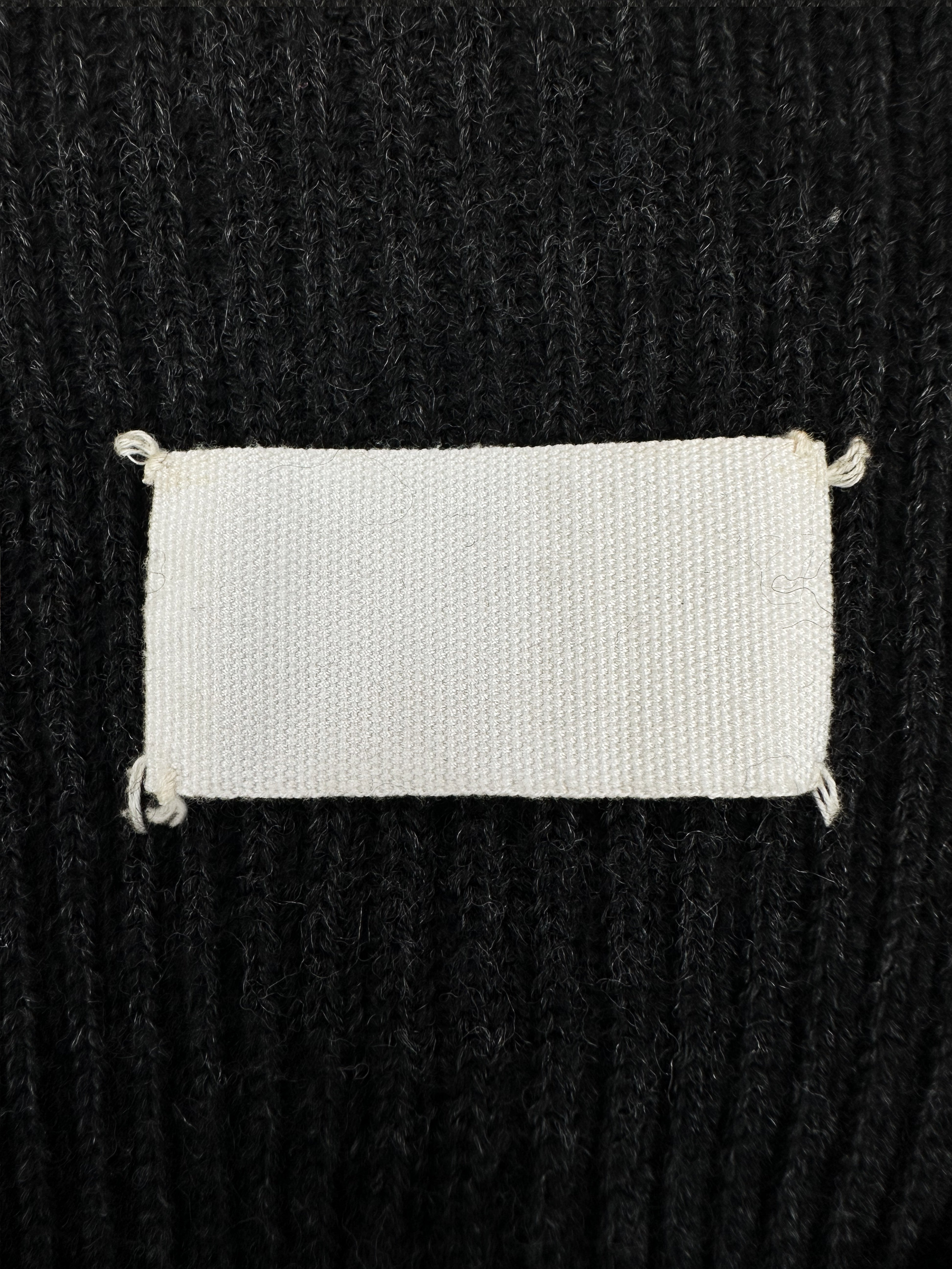 AW04 Maison Margiela Lurex Knit ‘Big Tag’ Cut Out Top