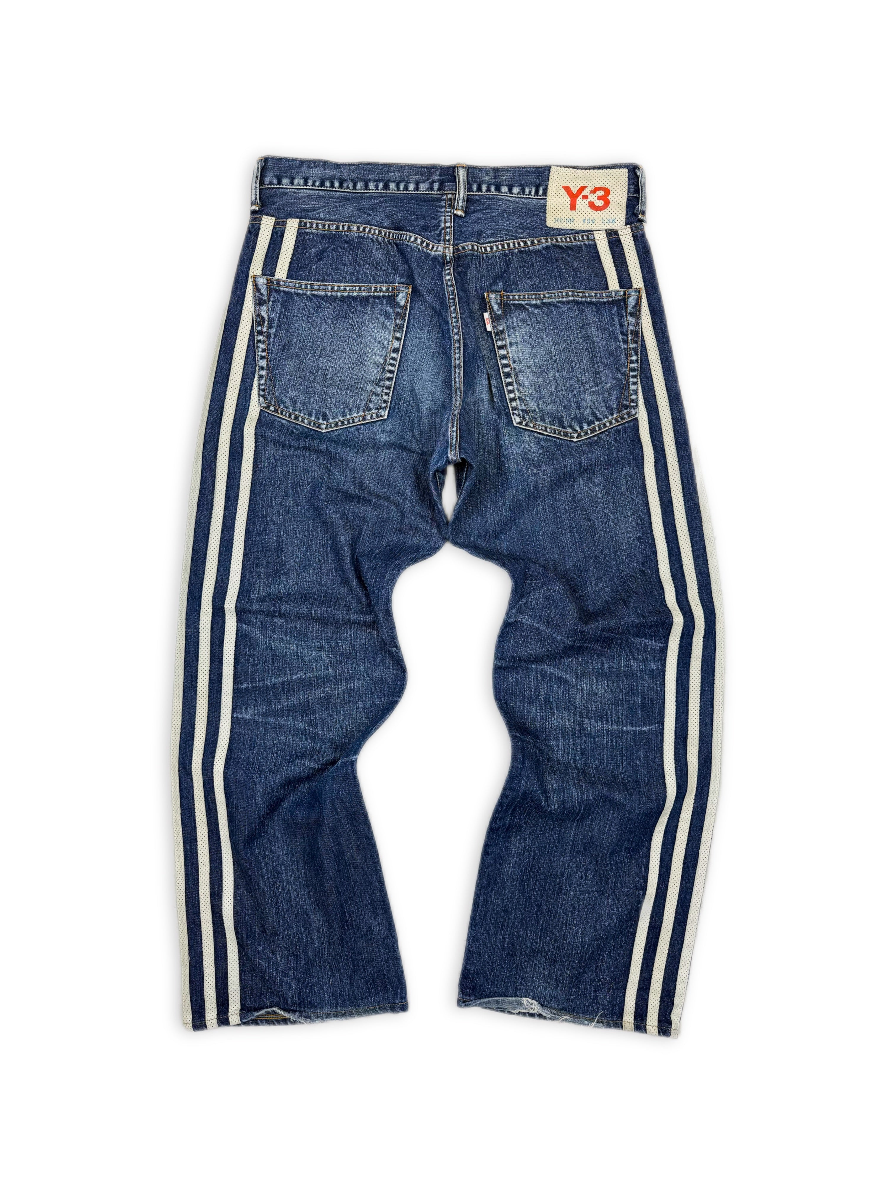 SS04 Yohji Yamamoto Y-3 x Adidas 100/100 Three Stripe Spotted Horse Denim