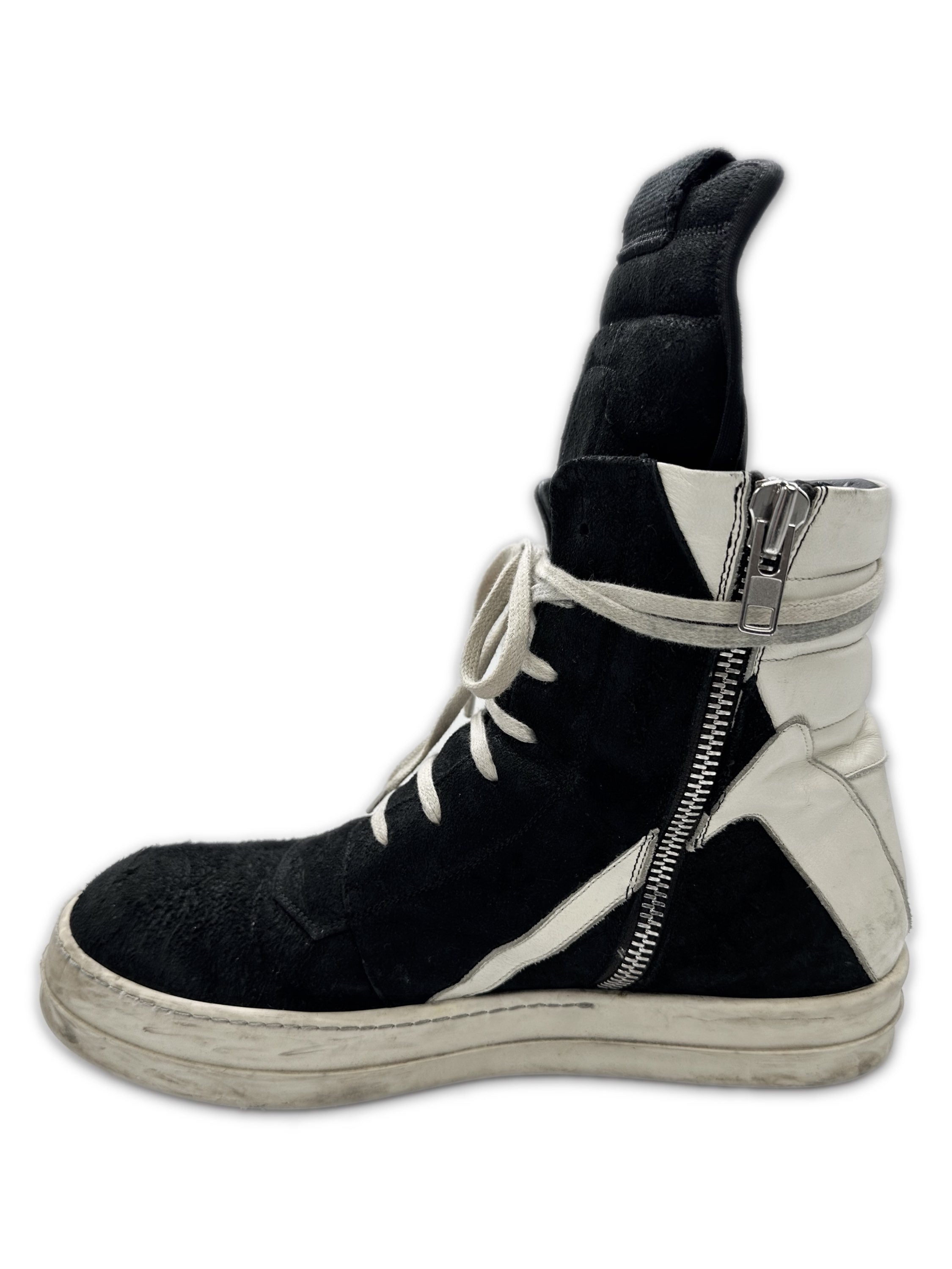 Rick Owens DRKSHDW ‘Geobasket’ Suede Hi-top Sneakers