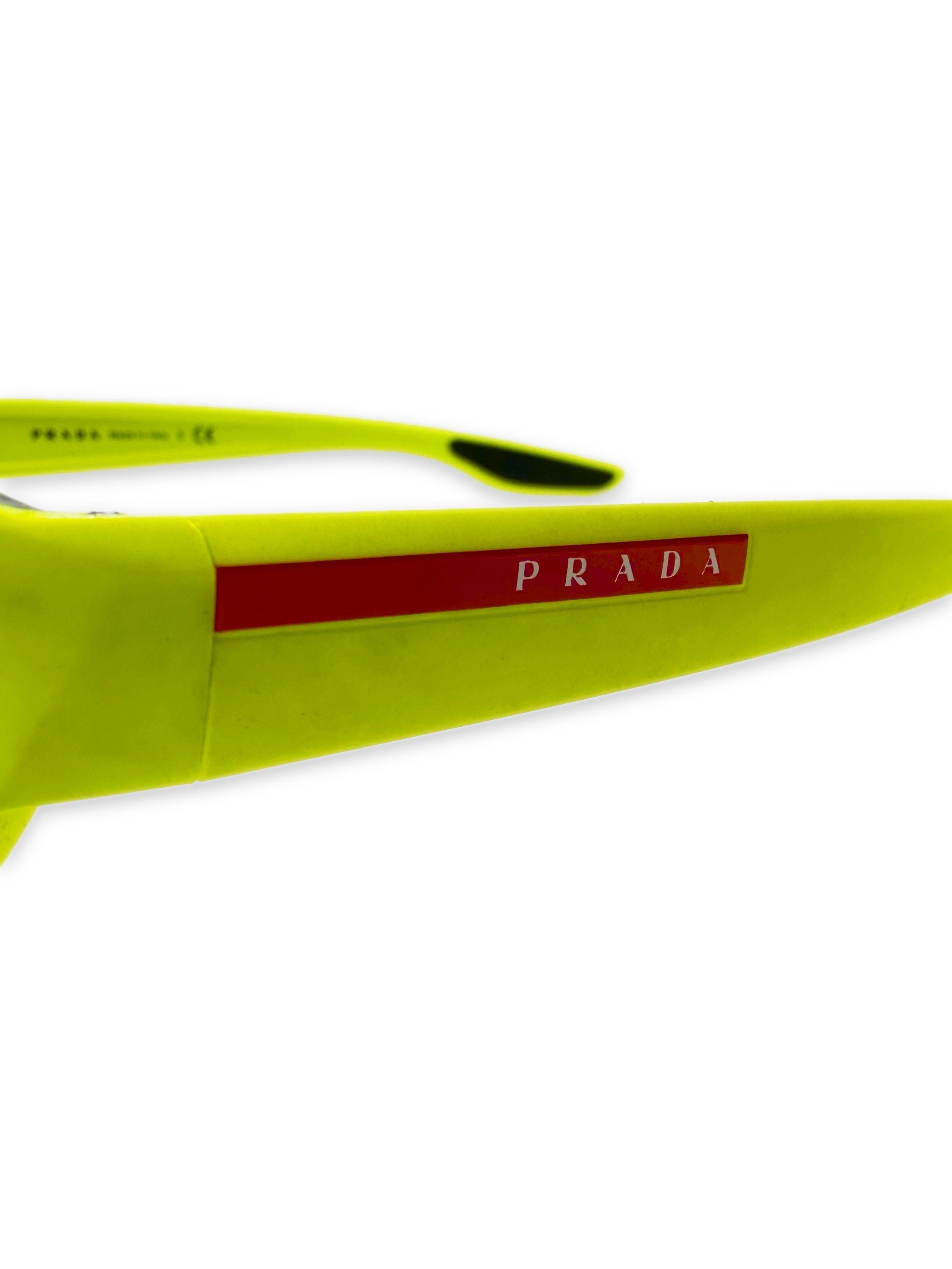 Prada Sport ‘Linea Rossa’ Neon Green Sunglasses