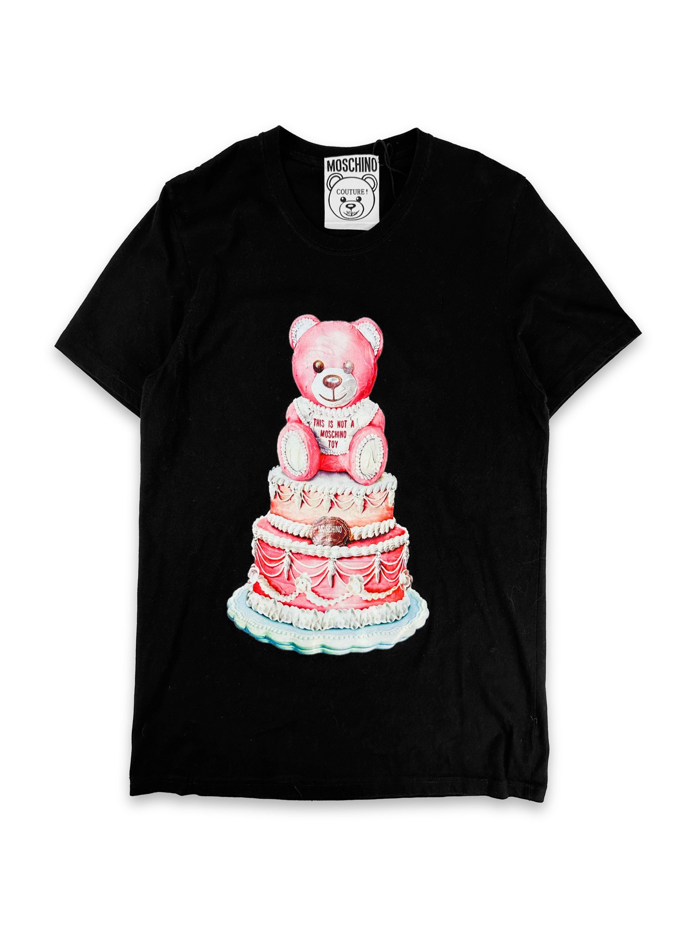 Moschino ‘Not a Toy’ Teddy Graphic Black T-Shirt