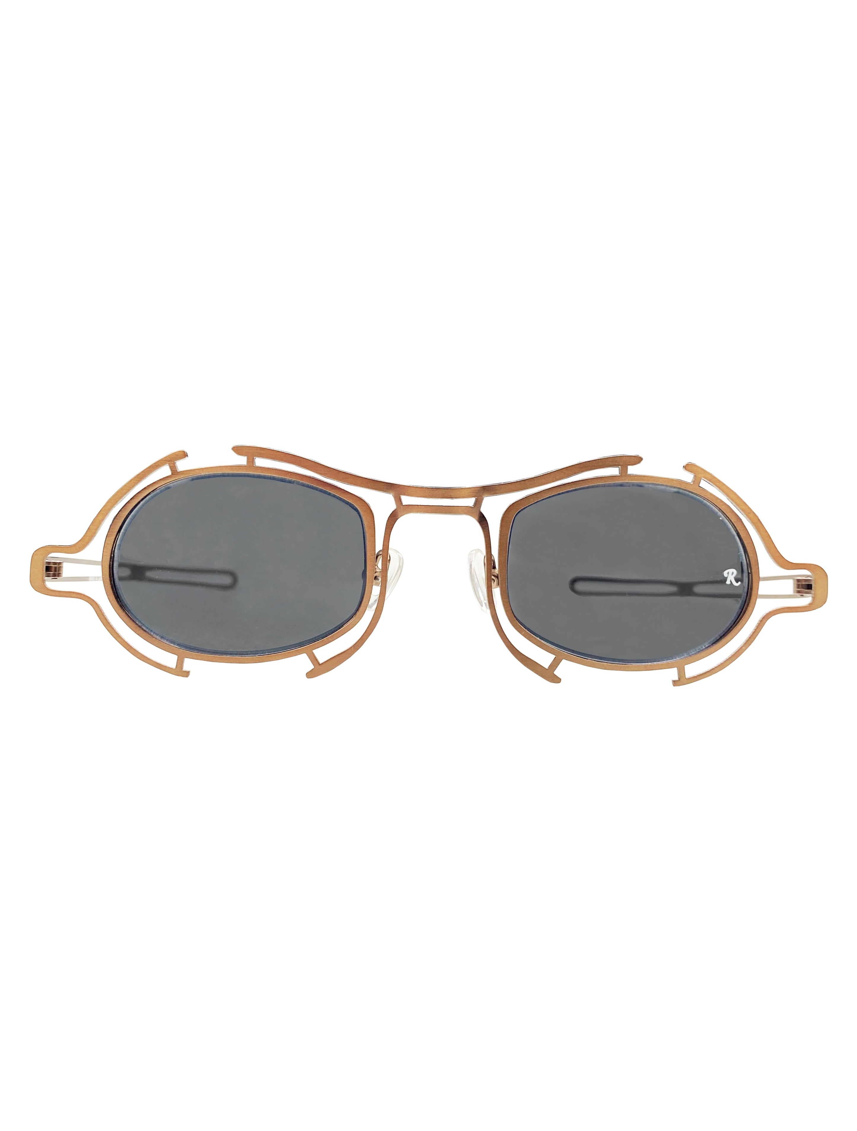 Raf Simons x Linda Farrow Steam Punk Bronze Foldable Sunglasses