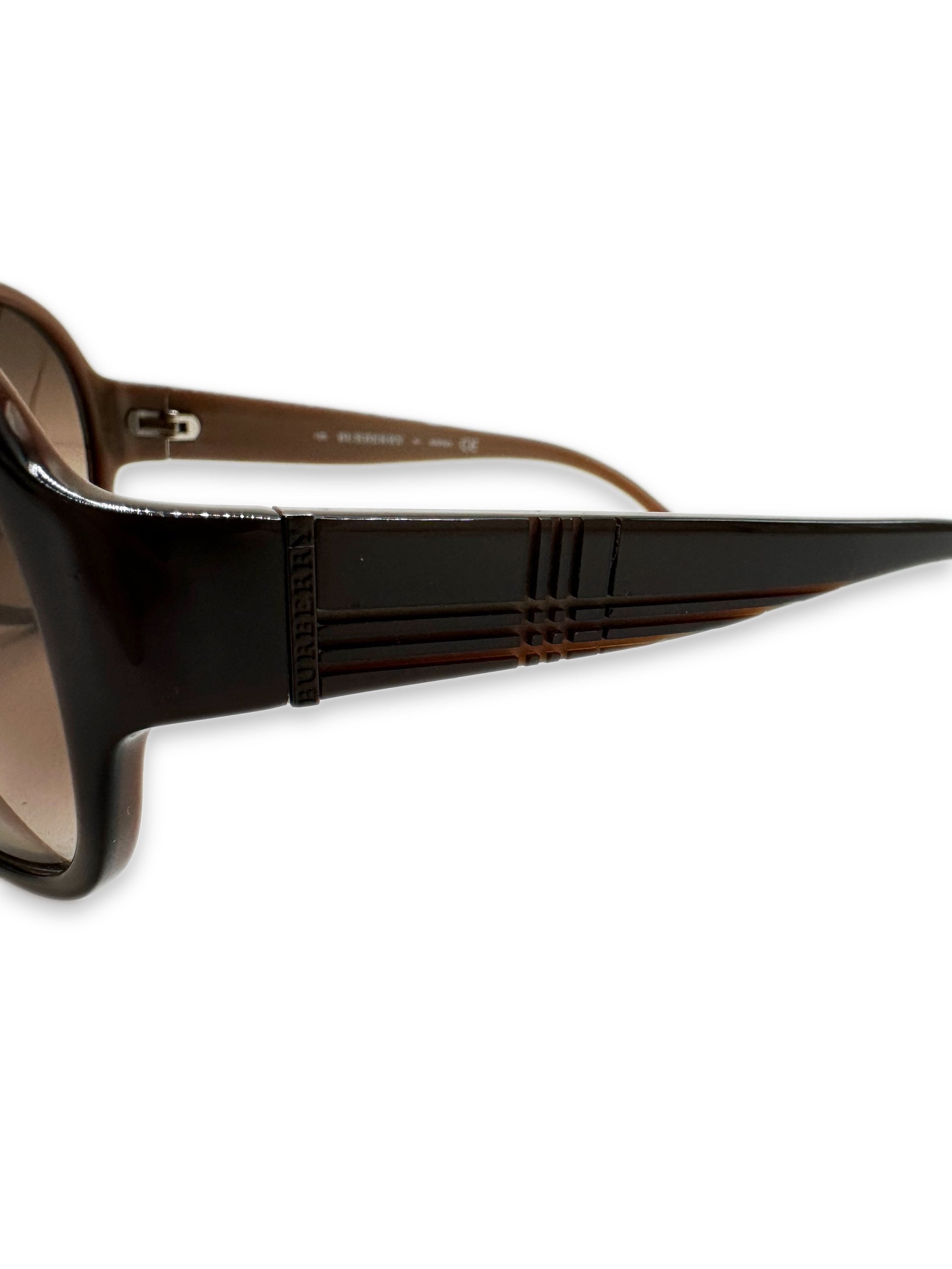 00s Burberry Gradient Tint Aviator Sunglasses