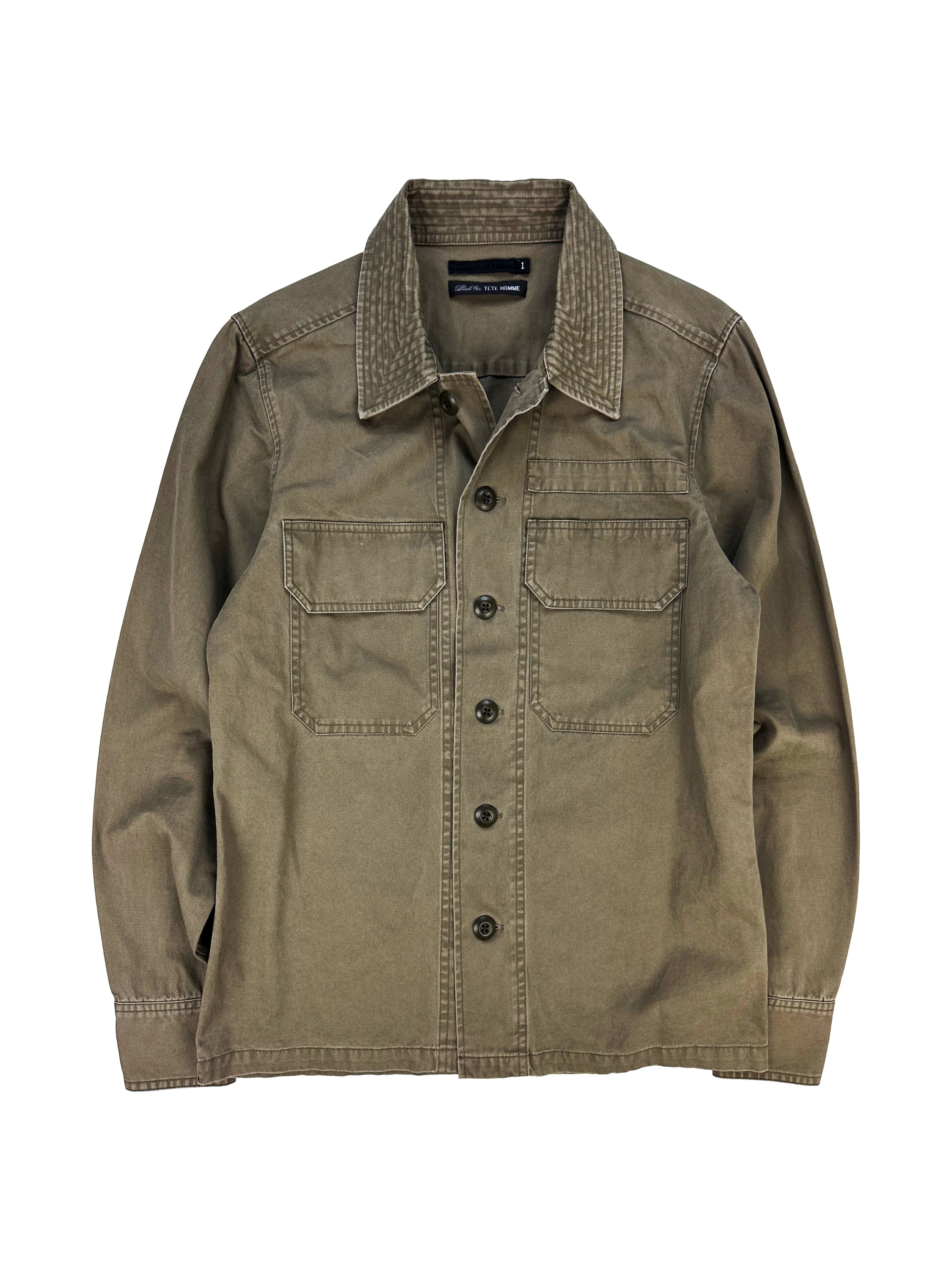 Tete Homme Olive Multi Pocket Safari Jacket