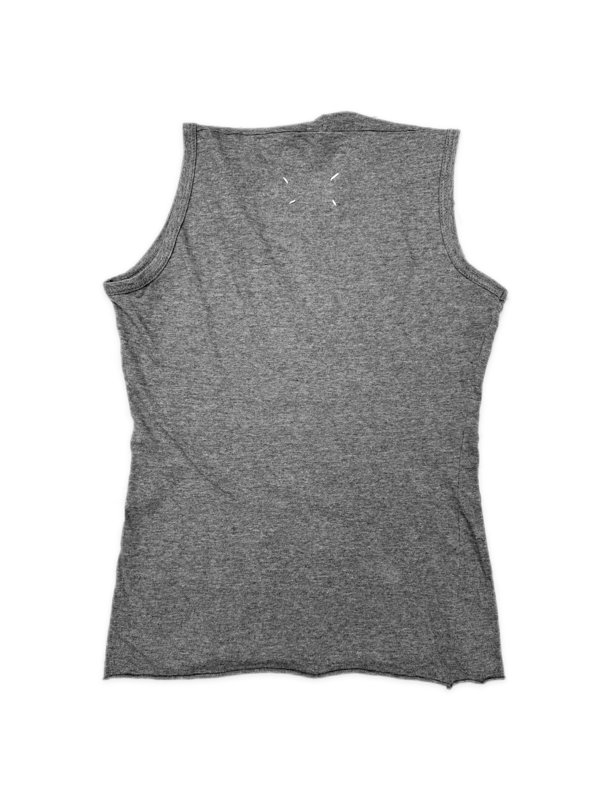 AW98 Maison Margiela ‘Flat’ Collection Heather Grey Tank Top