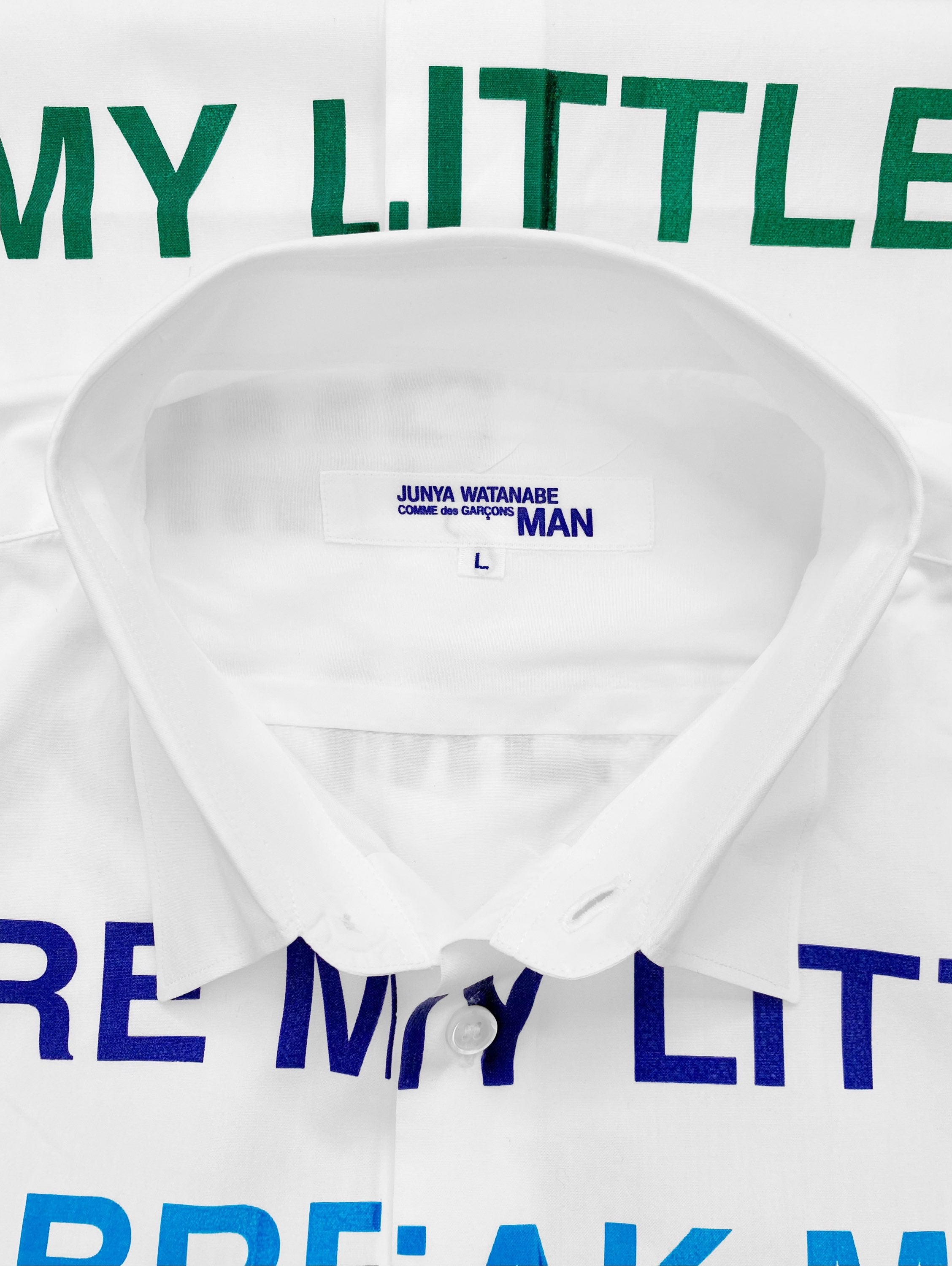SS02 Junya Watanabe “My Heart” Poem Collared Button Up