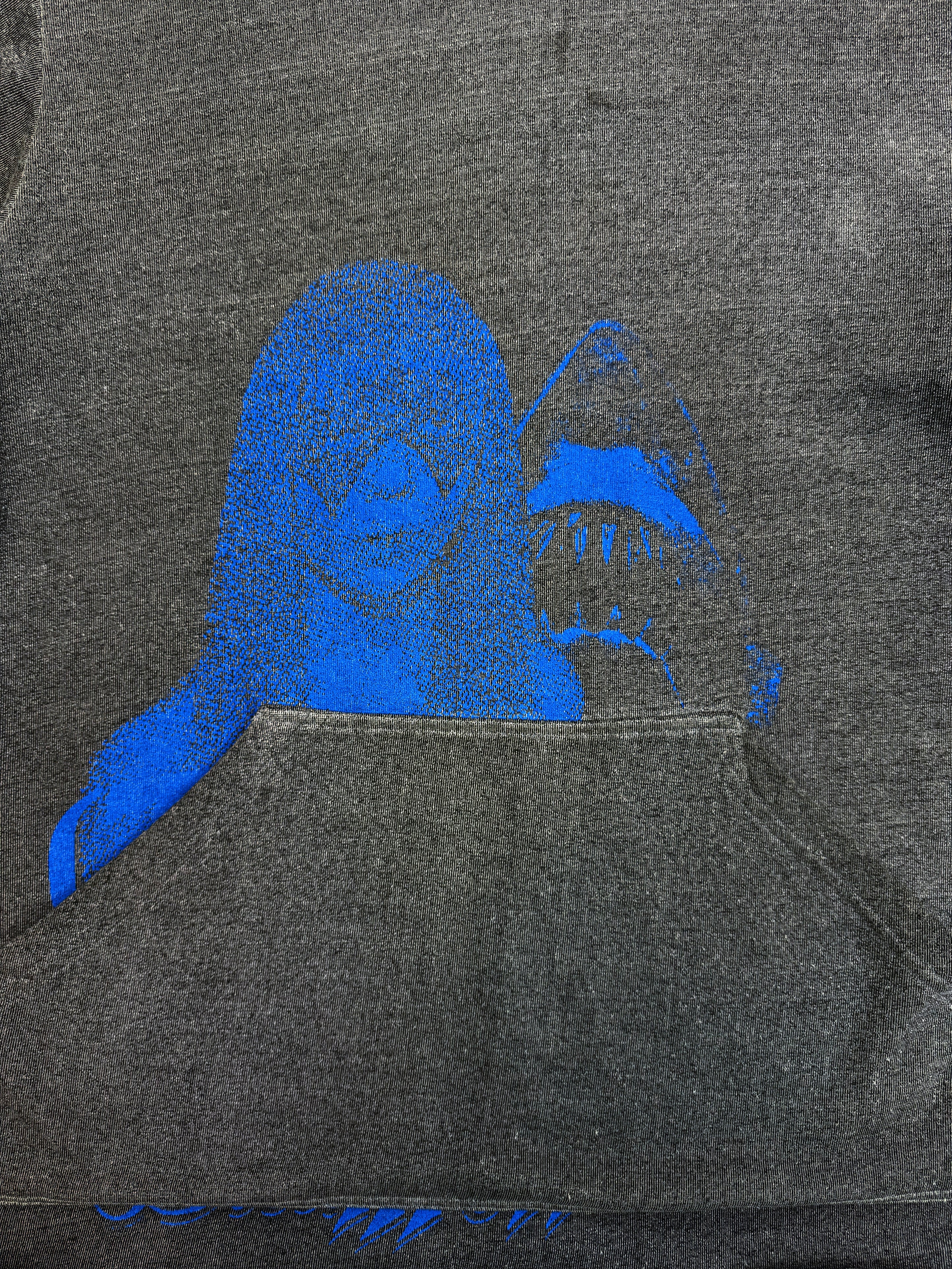 SS03 Raf Simons Consumed ‘Penelope Jaws’ Blue Grey Hoodie