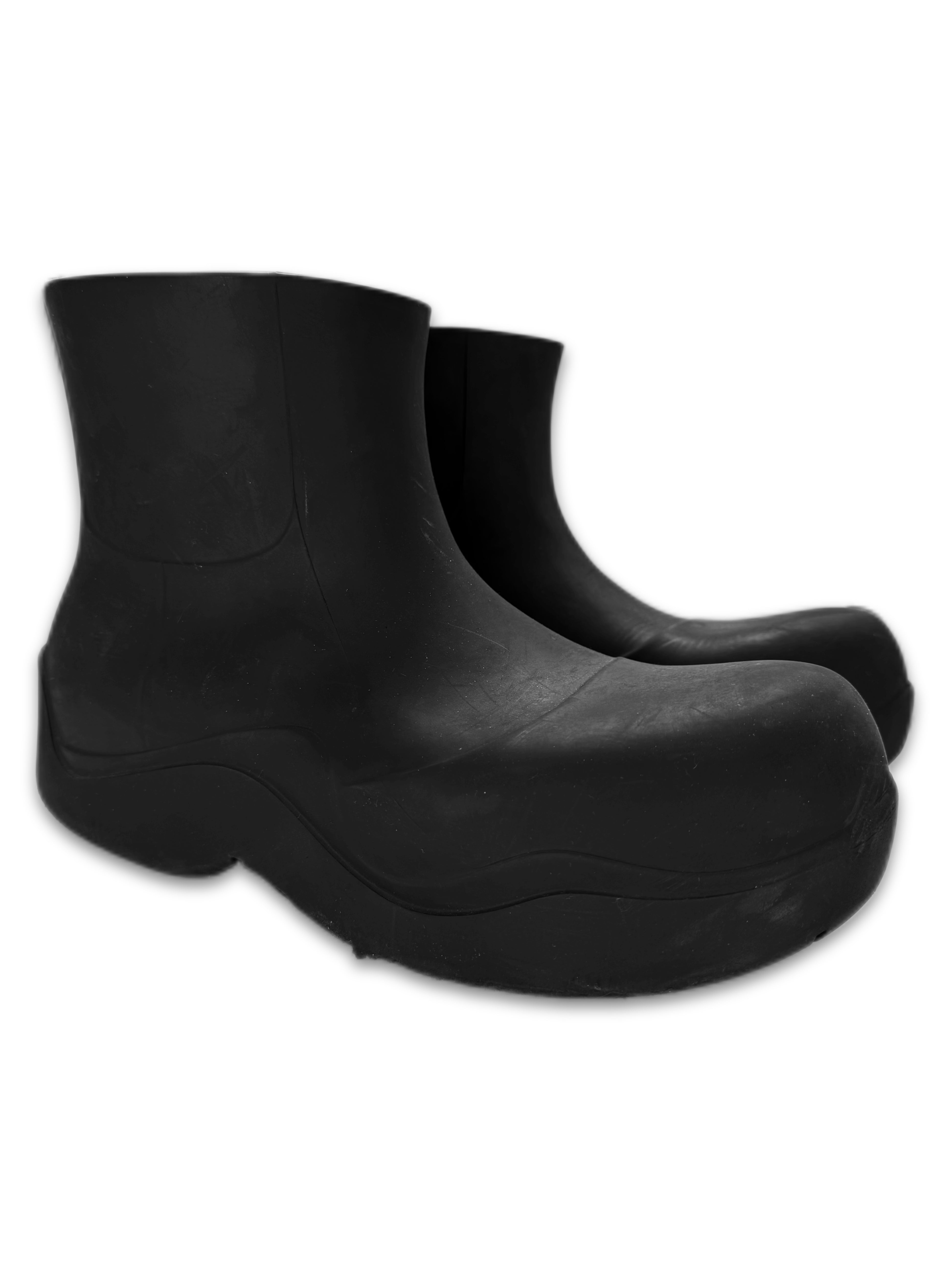 Bottega Veneta Black Hi-top Rubber ‘Puddle’ Boots