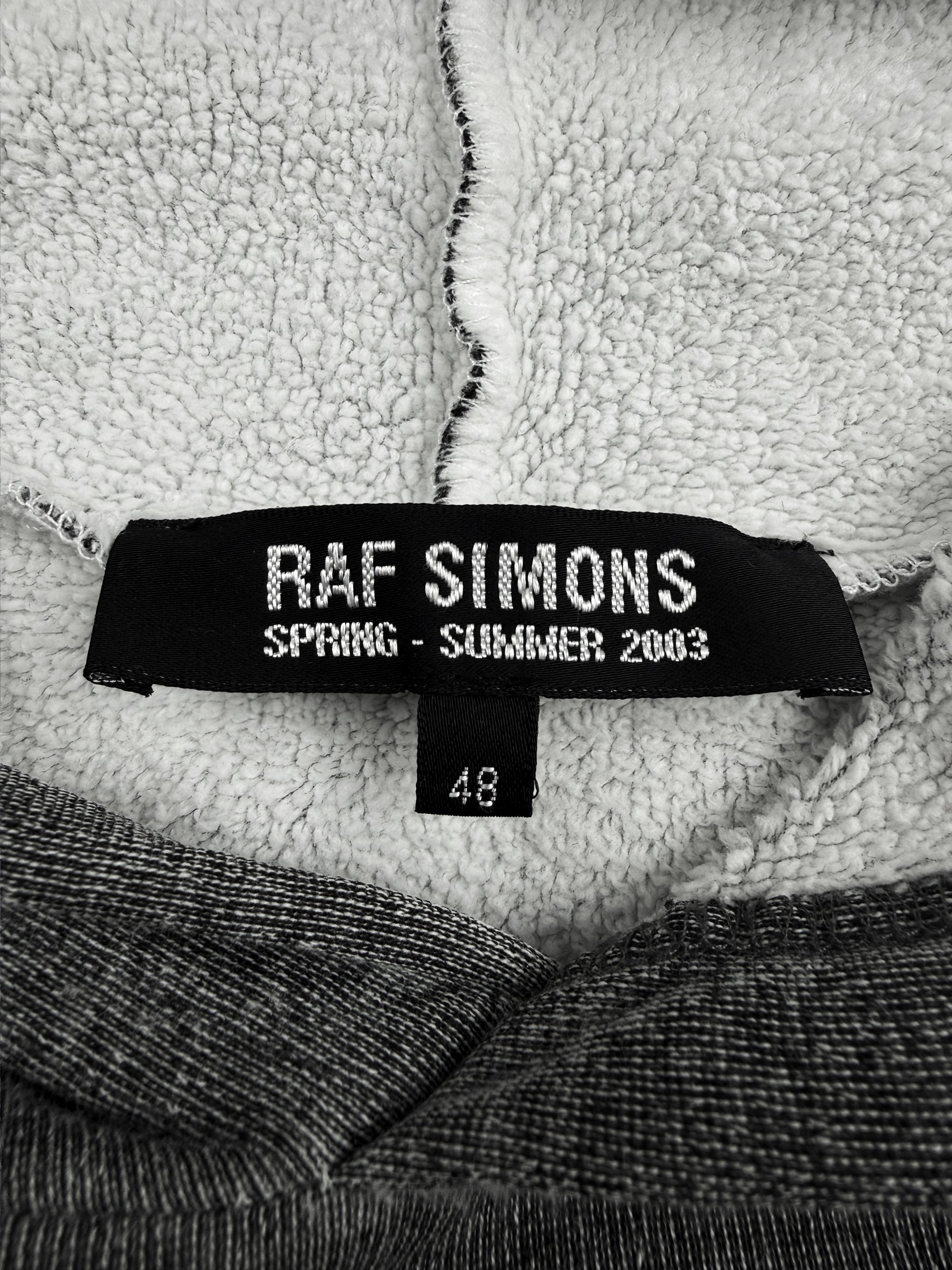 SS03 Raf Simons Consumed ‘Penelope Jaws’ Blue Grey Hoodie