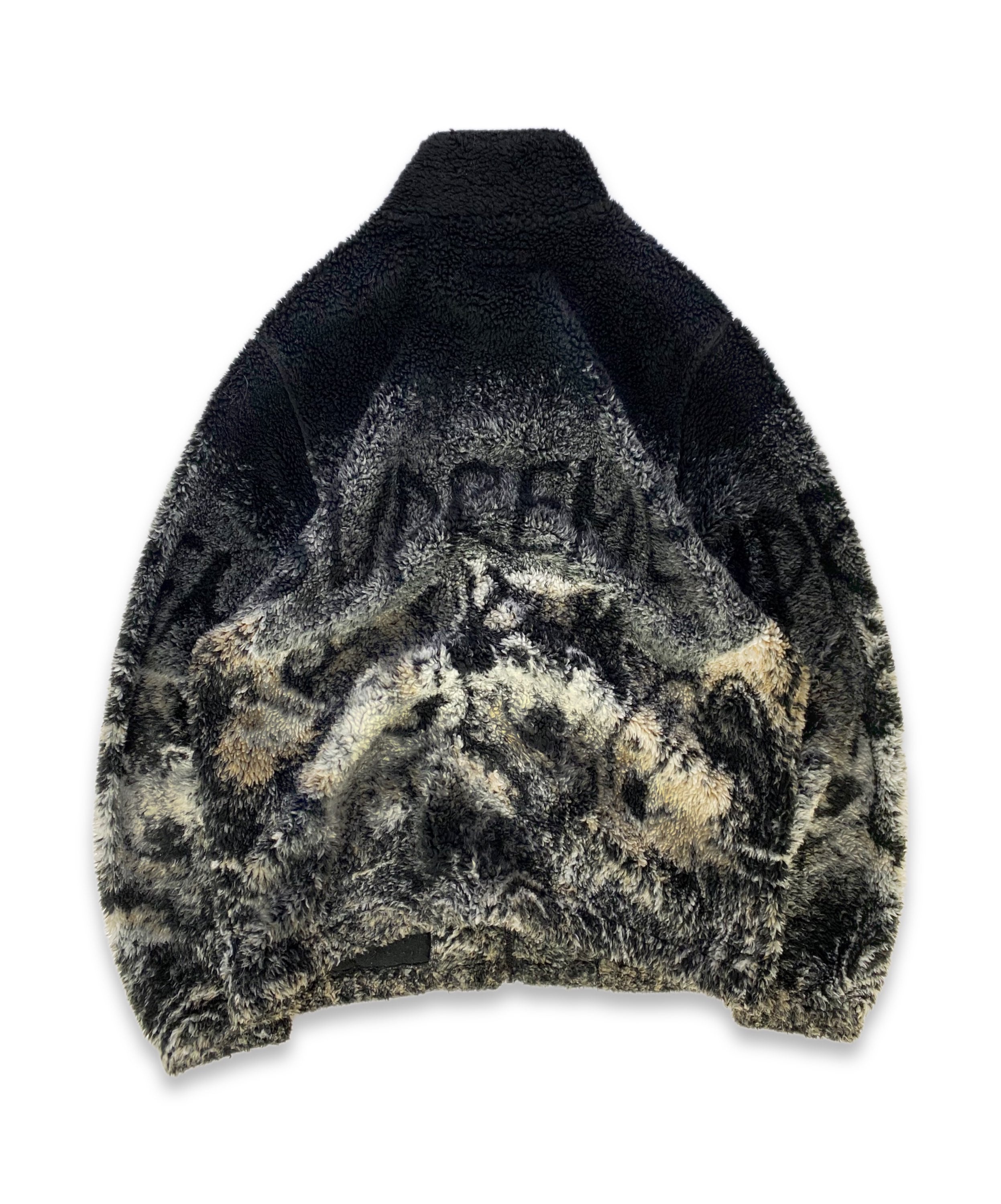 SS19 Supreme ‘Wolf’ Spellout Deep-pile Full Zip Fleece
