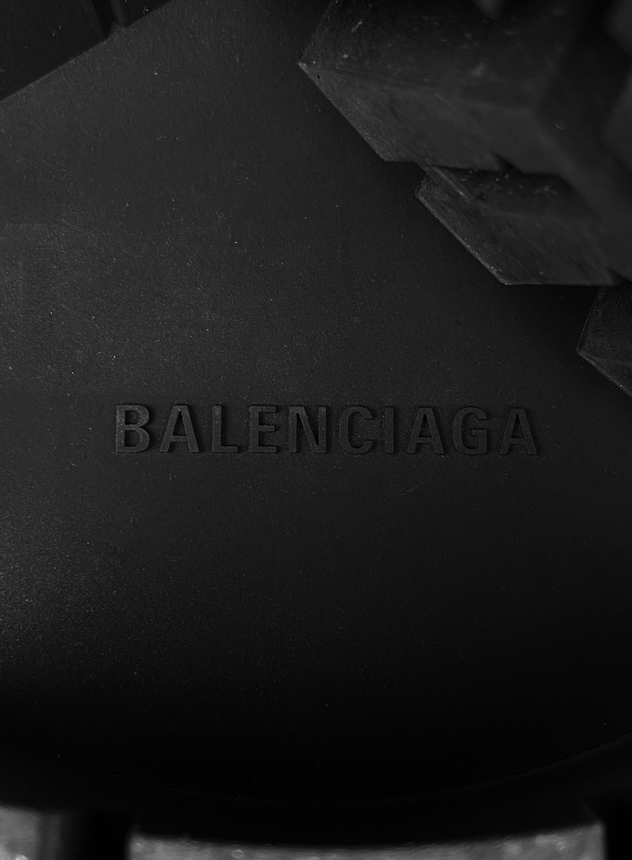 SS22 Balenciaga ‘Trooper’ Black Rubber Oversized Boots