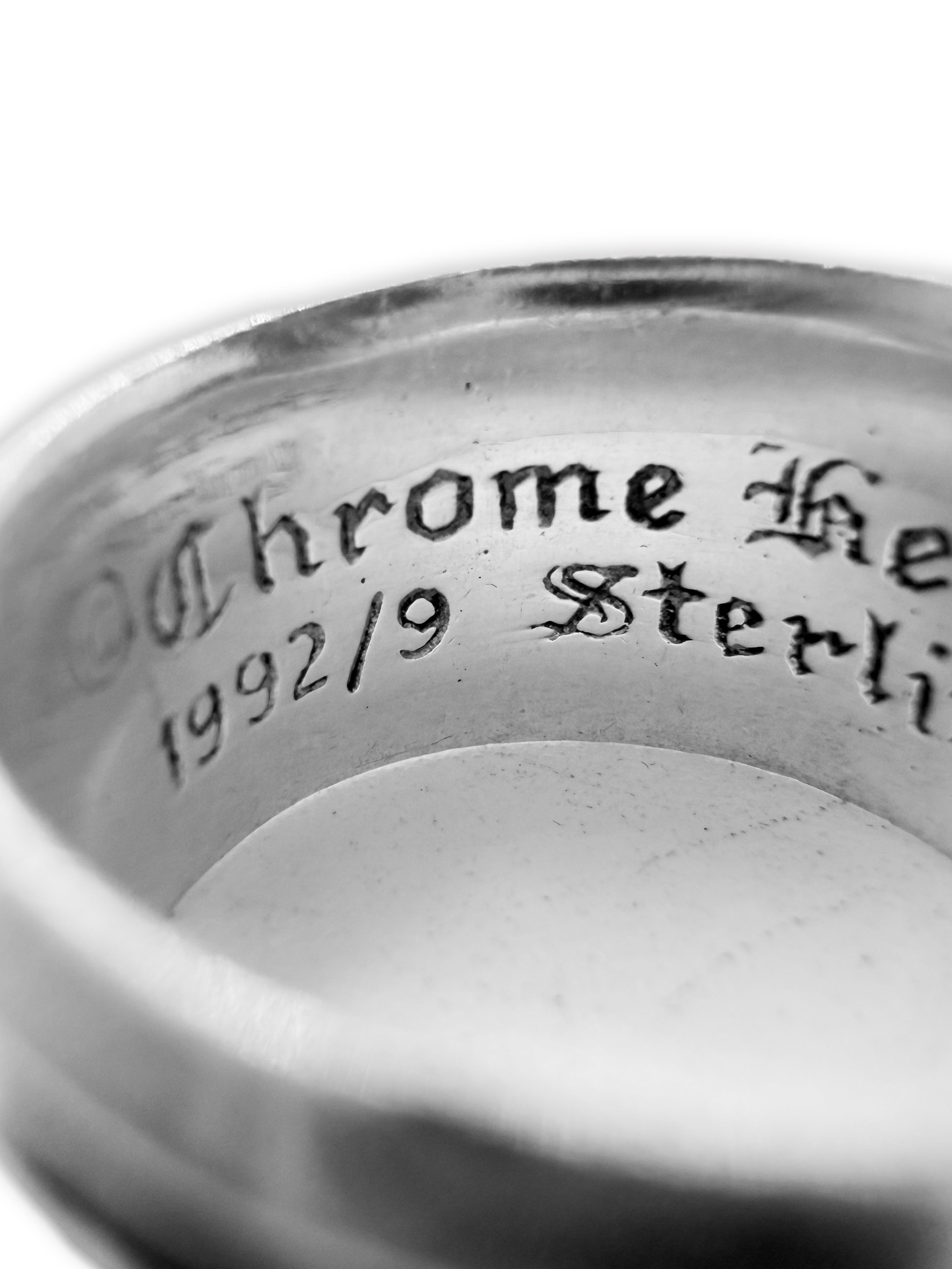 Chrome Hearts Factory Diamond Set Pavé .925 Silver Dagger Ring