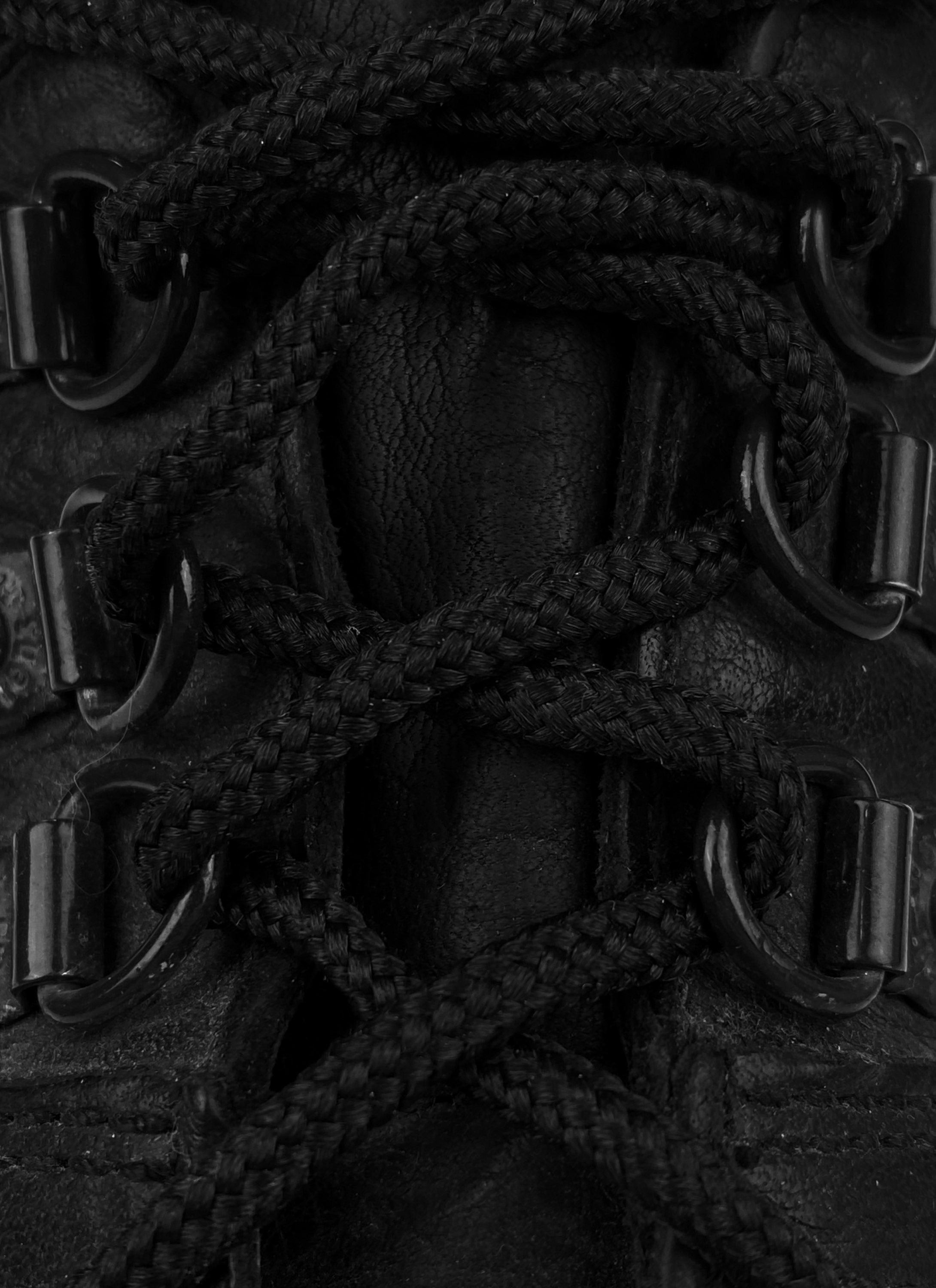Dr.Martens Leather Yellow Stitch Embossed Combat Boots