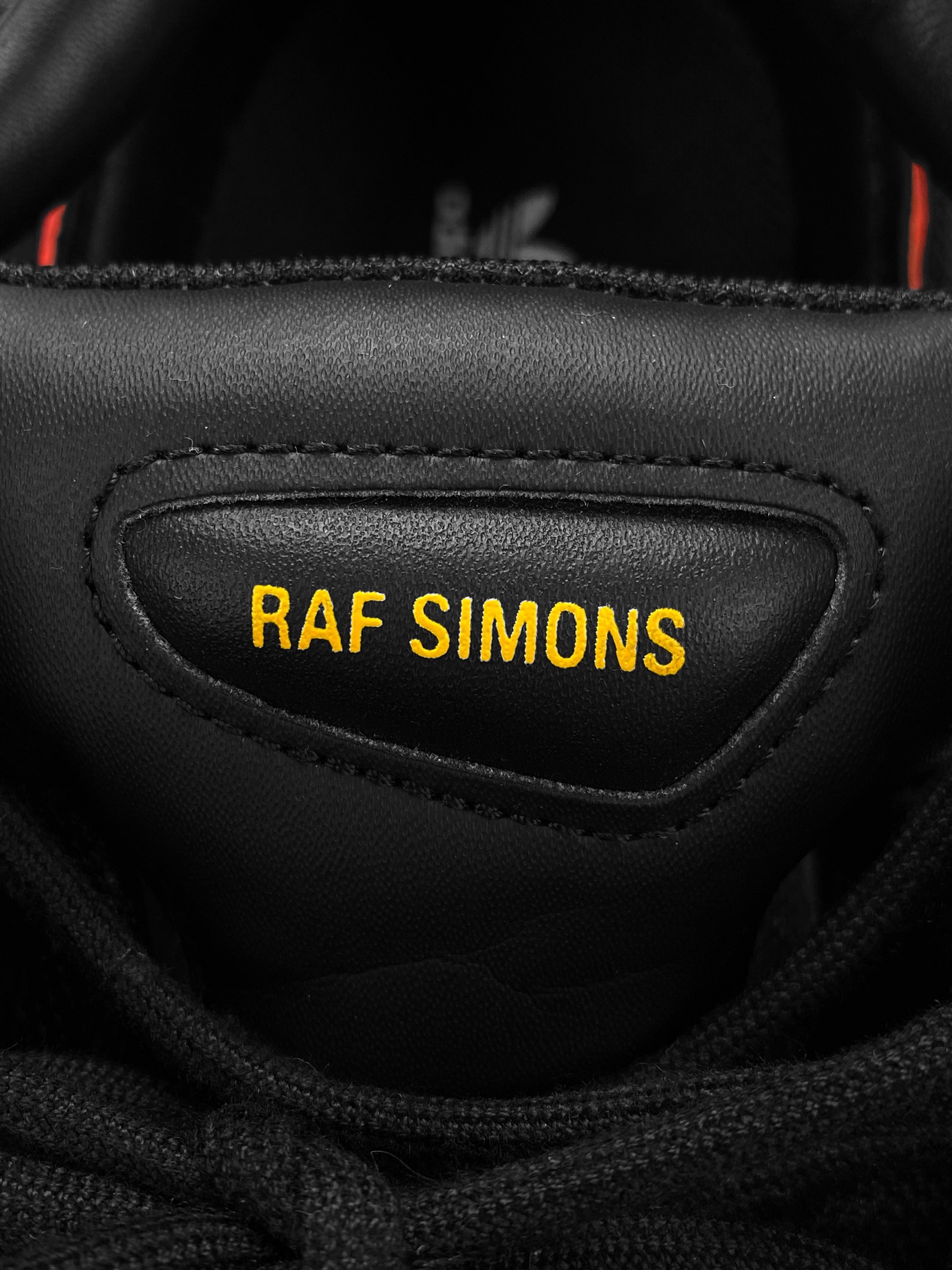 Raf Simons x Adidas Ozweego Cut Out Red & Yellow Sneakers