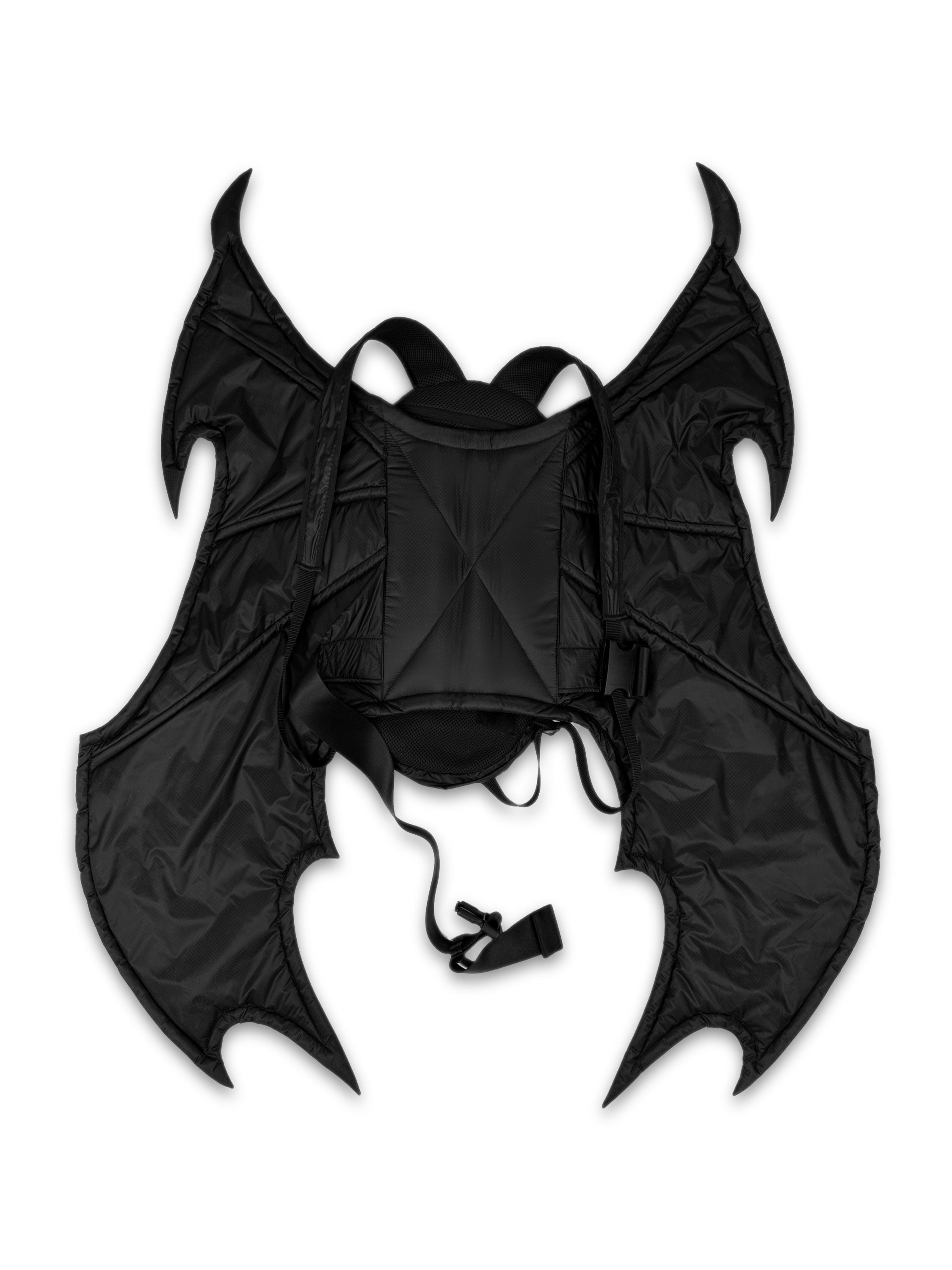 AW18 Undercover ‘Bat Wing’ Black Nylon Transformable Backpack
