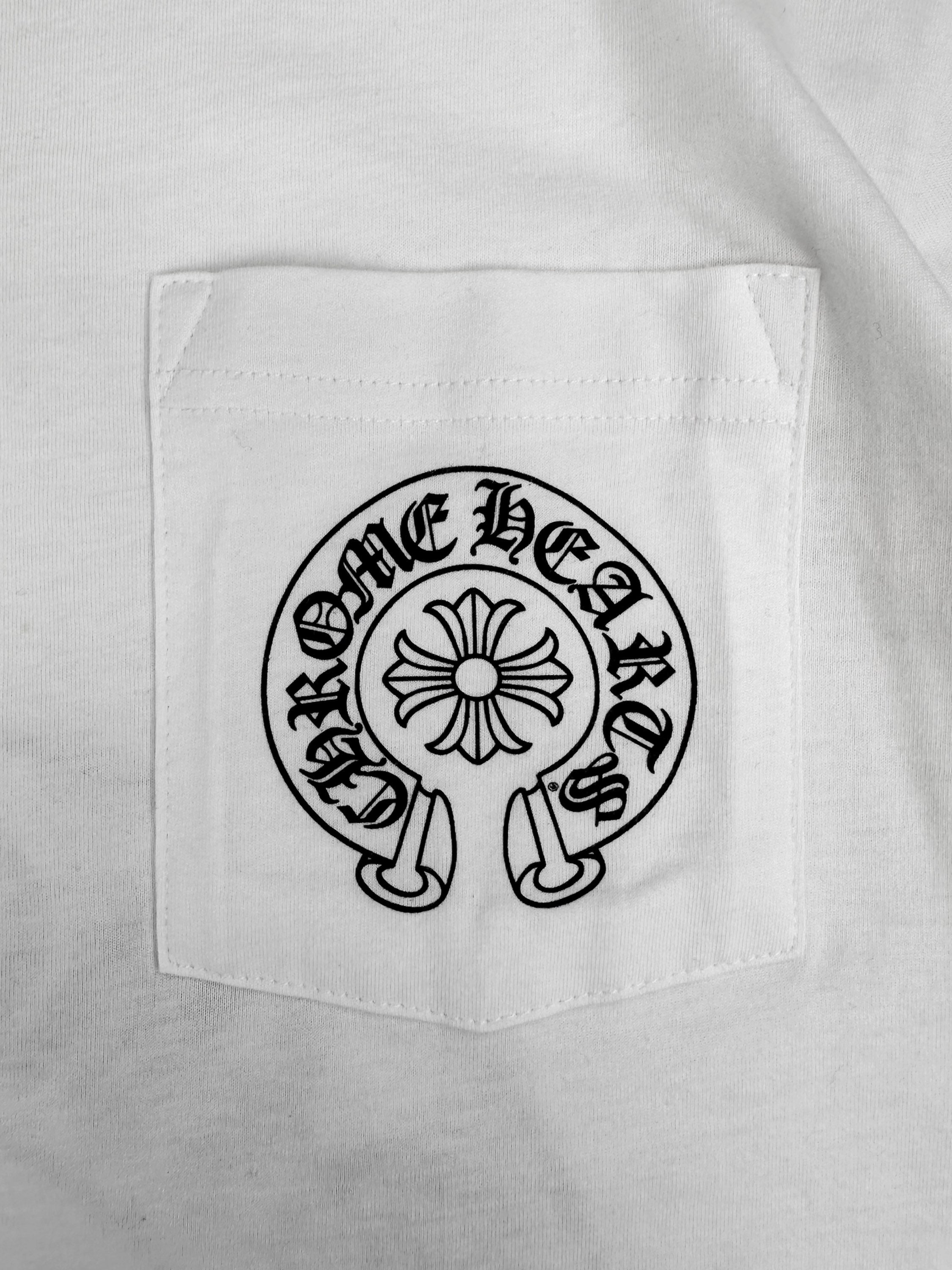 Chrome Hearts ‘Horseshoe’ Logo Hong Kong Exclusive White T-Shirt