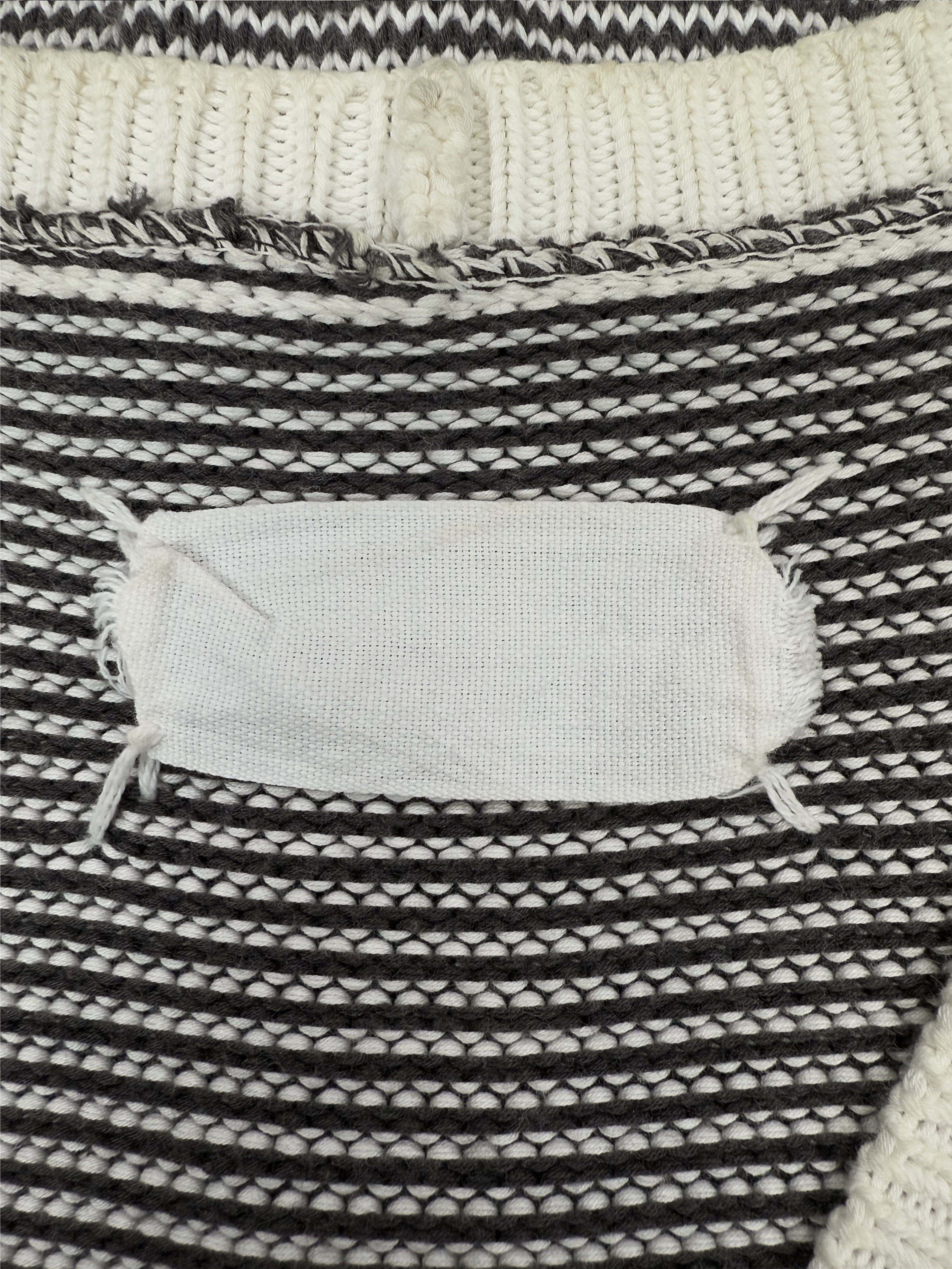 90s Maison Margiela Blank Tag Striped Sleeveless Vest