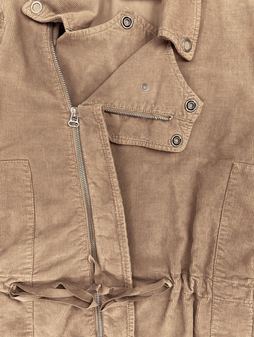 Margiela MM6 Corduroy Layered Multi Collar Biker Jacket