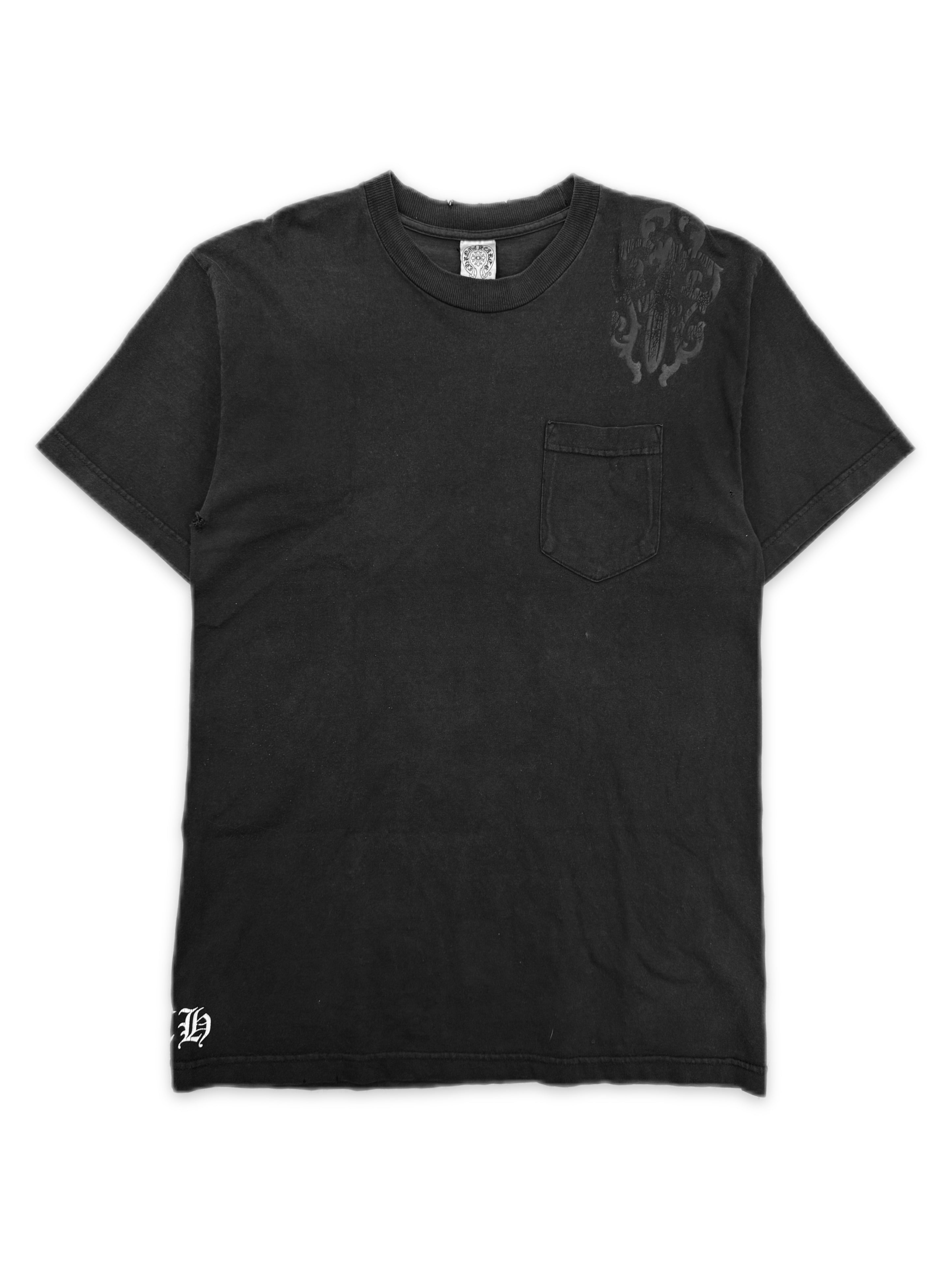 Chrome Hearts Cemetery Cross Dagger Faded Vintage T-Shirt