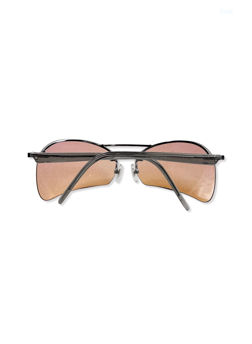 Alexander McQueen Eye Slit Rose Tint Sunglasses