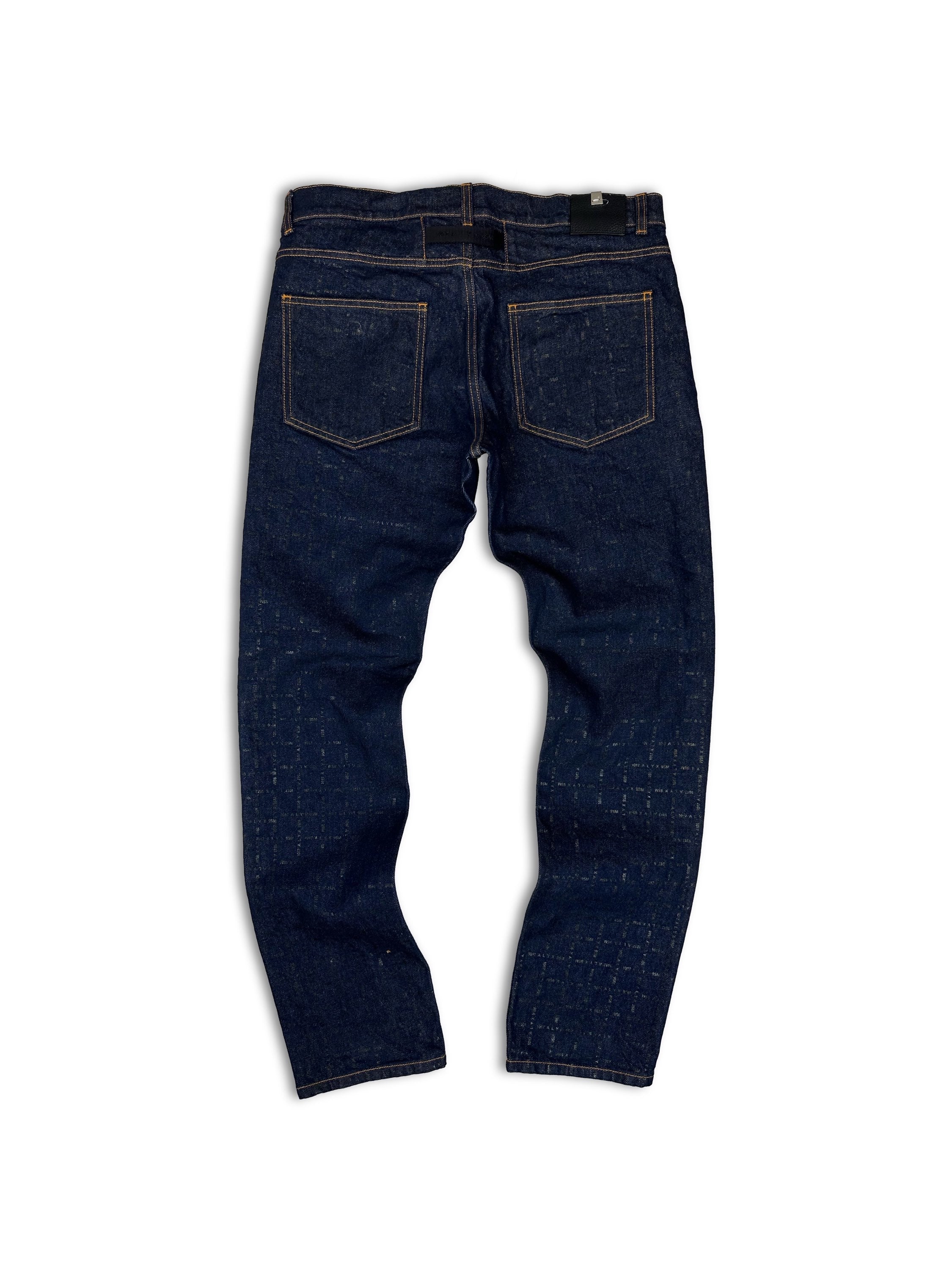 1017 Alyx 9SM Indigo ‘Buckle’ Monogram Denim
