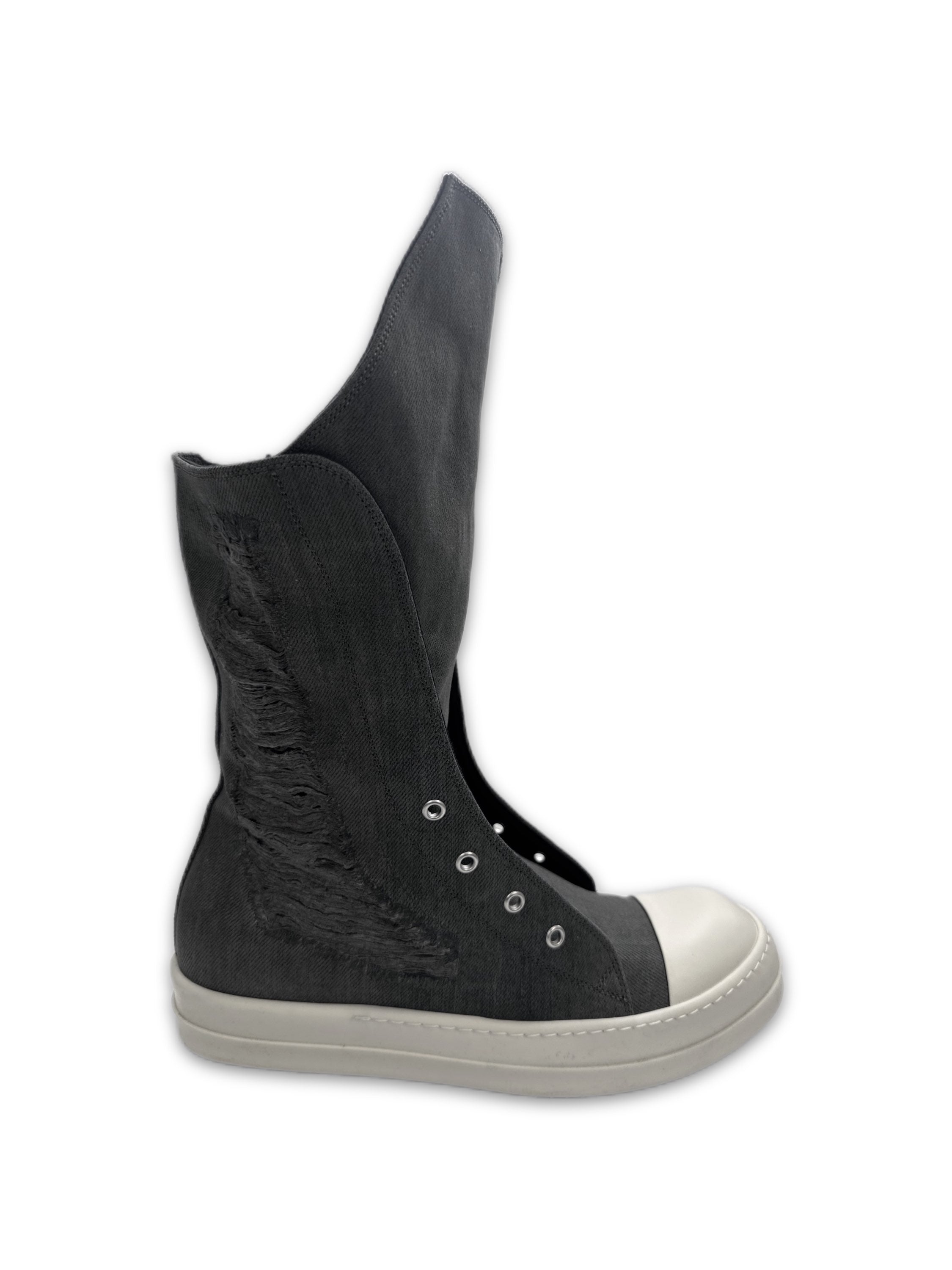Rick Owens DRKSHDW ‘Laceless’ Hi-top Ramone Sneakers