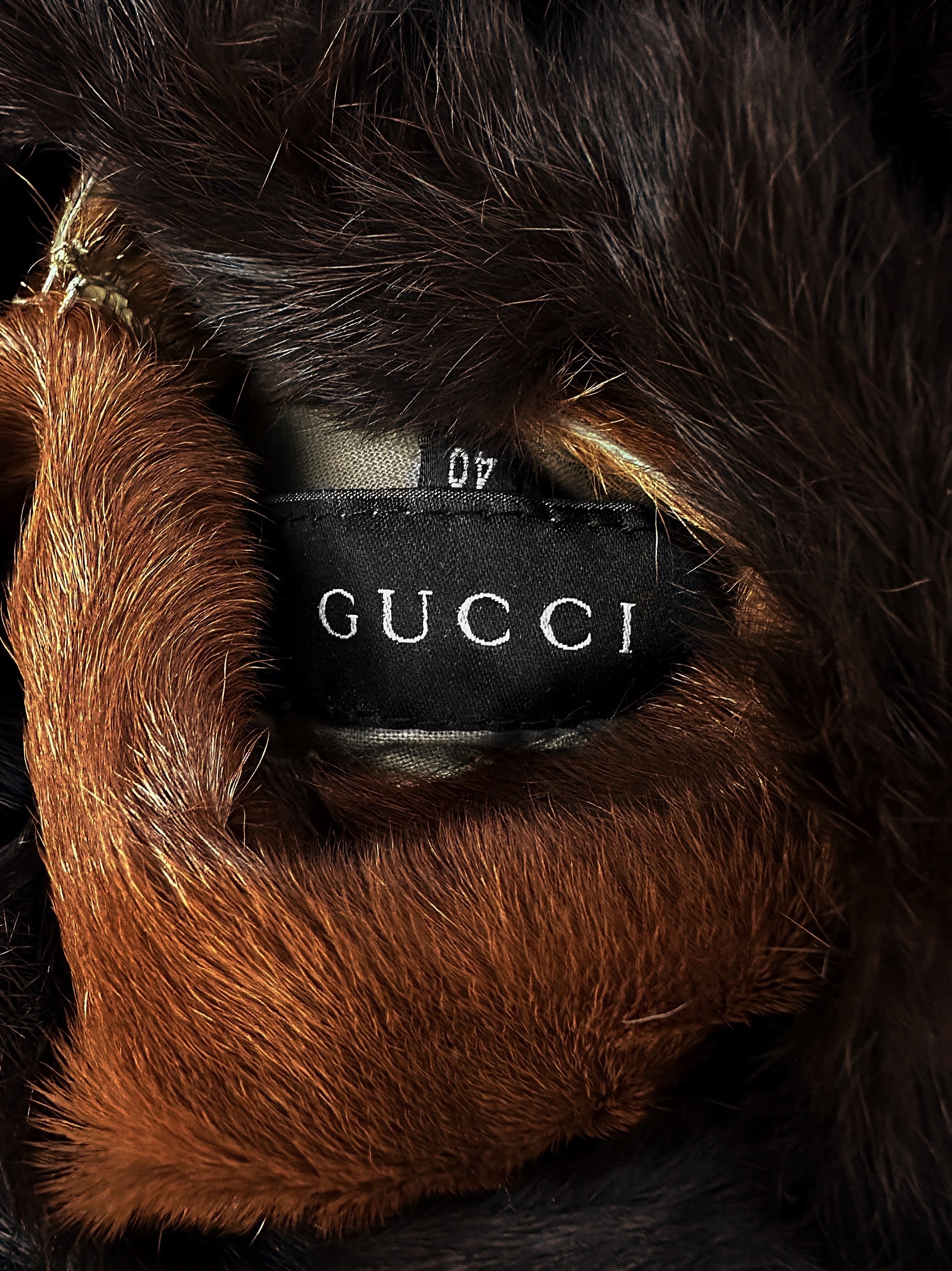 AW99 Gucci by Tom Ford ‘Pellica Fur’ Brown Lined Jacket