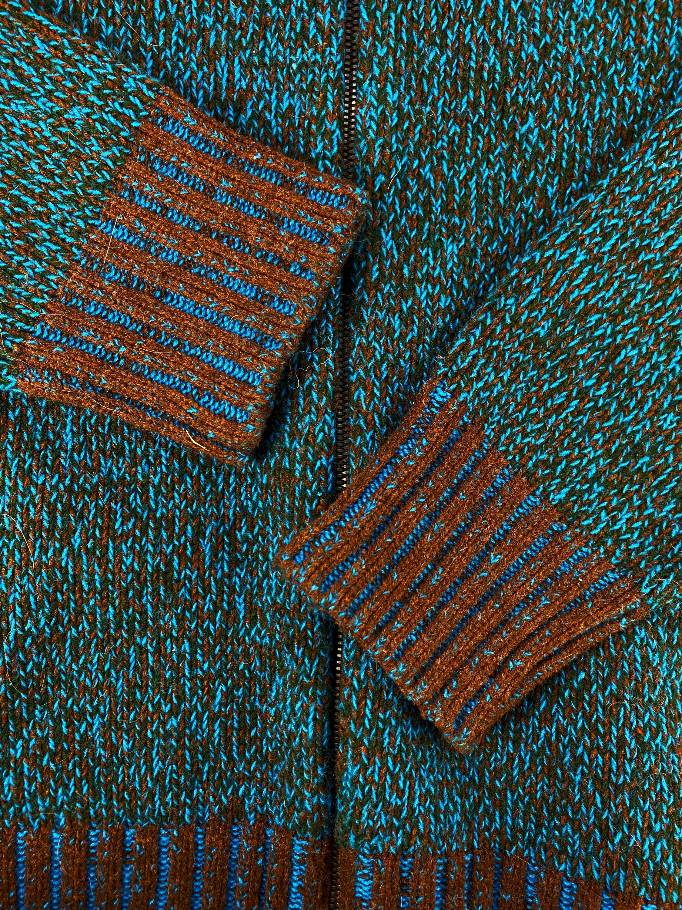 Marni x Uniqlo Knitted Full Zip Two Tone Hoodie