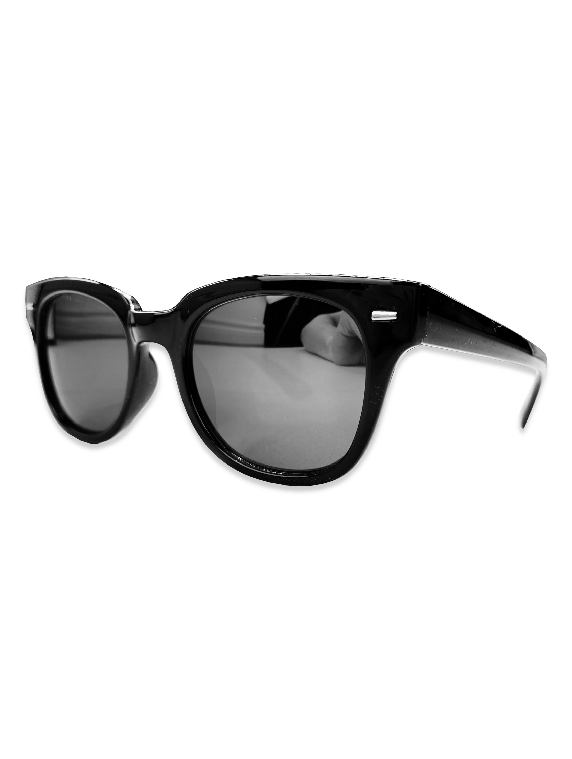 Number (N)ine Black Boxy Glossy Tint Wayfarer Sunglasses