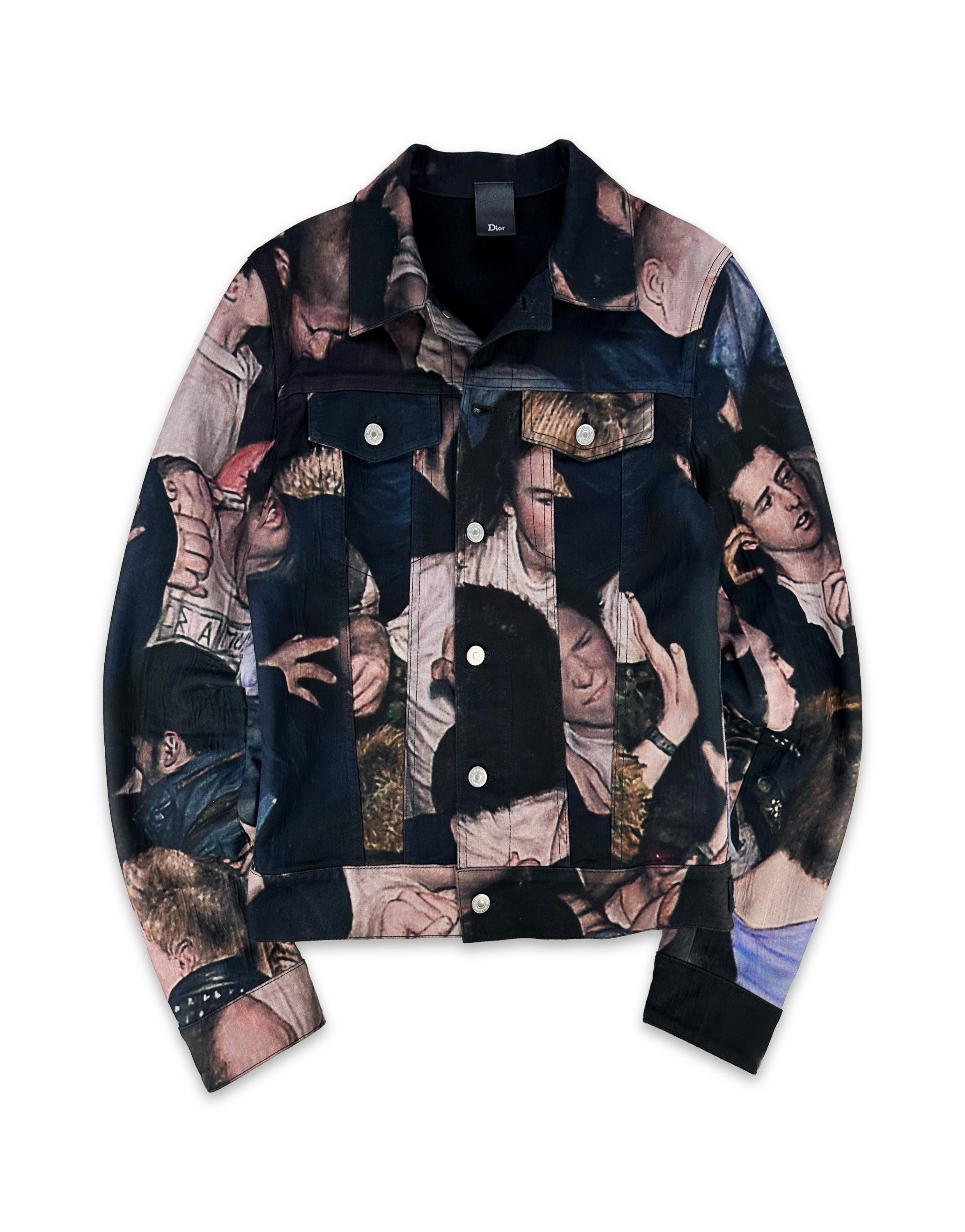 AW17 Dior Homme x Dan Witz ‘Moshpit’ Denim Trucker Jacket