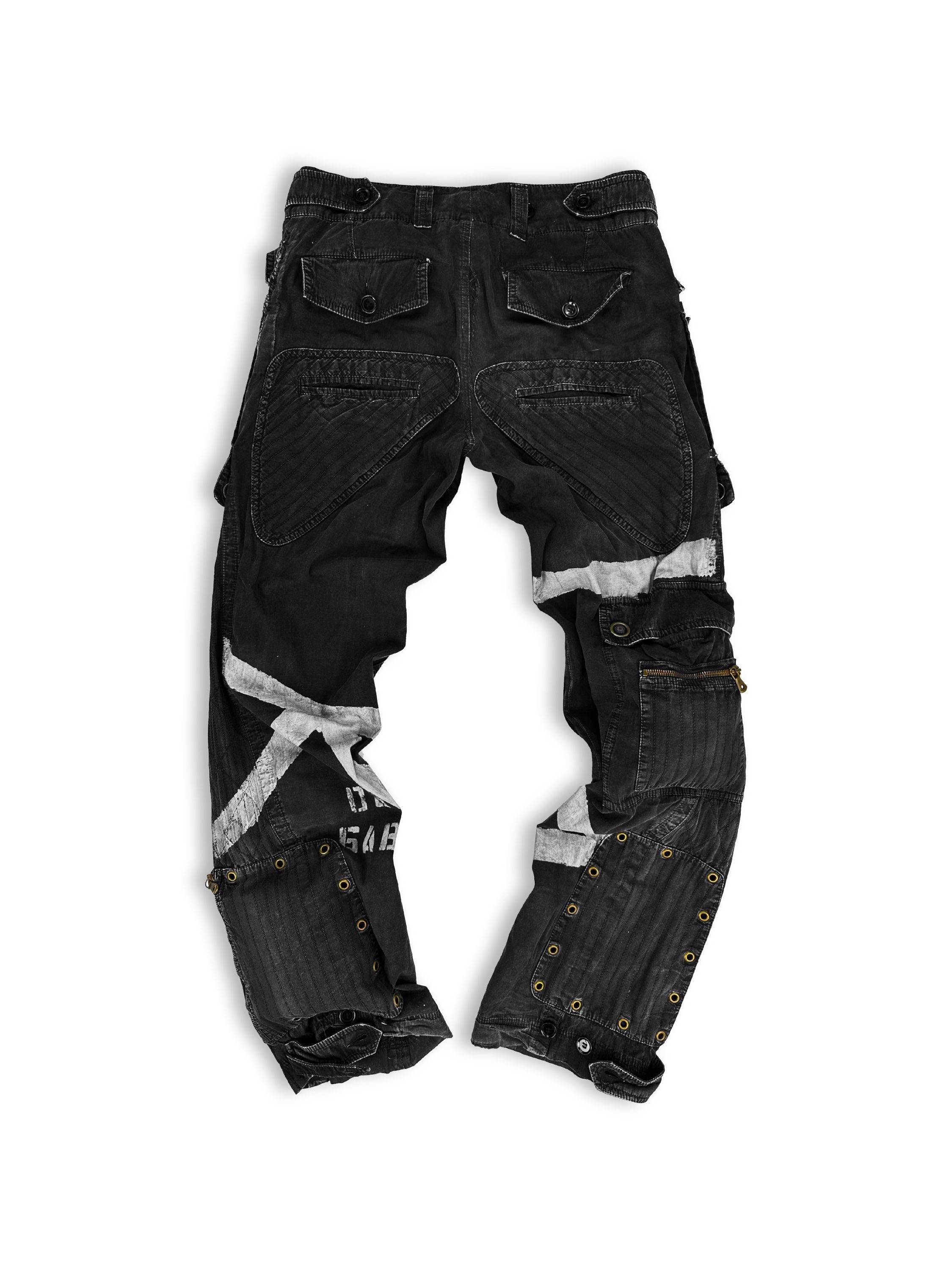 SS02 Dolce &amp; Gabbana ‘Aviation’ 3D Reinforced Painted Cargo Pants