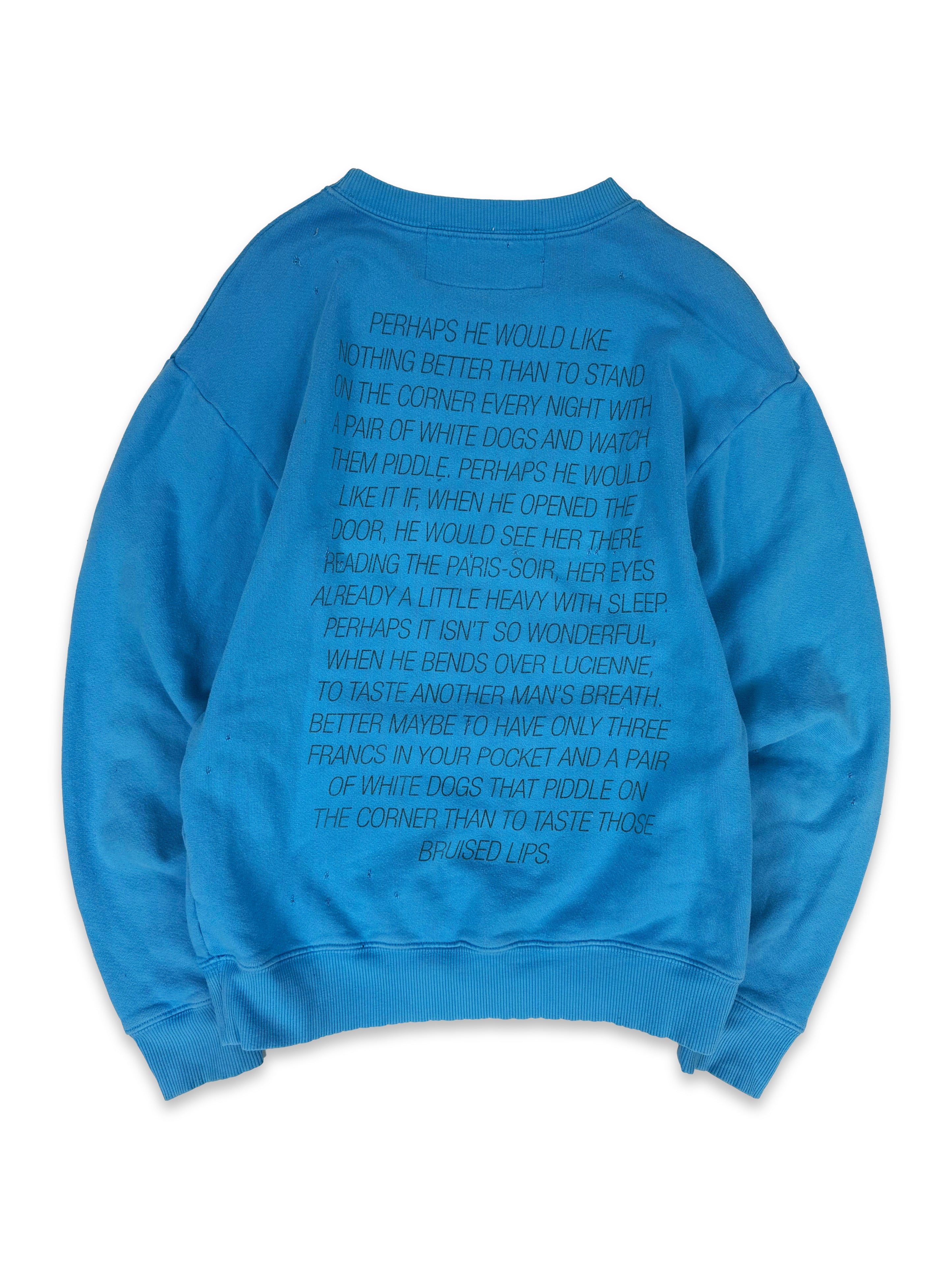 SS17 Enfants Riches Deprimes ‘Tropic of Cancer’ Blue Graphic Crewneck