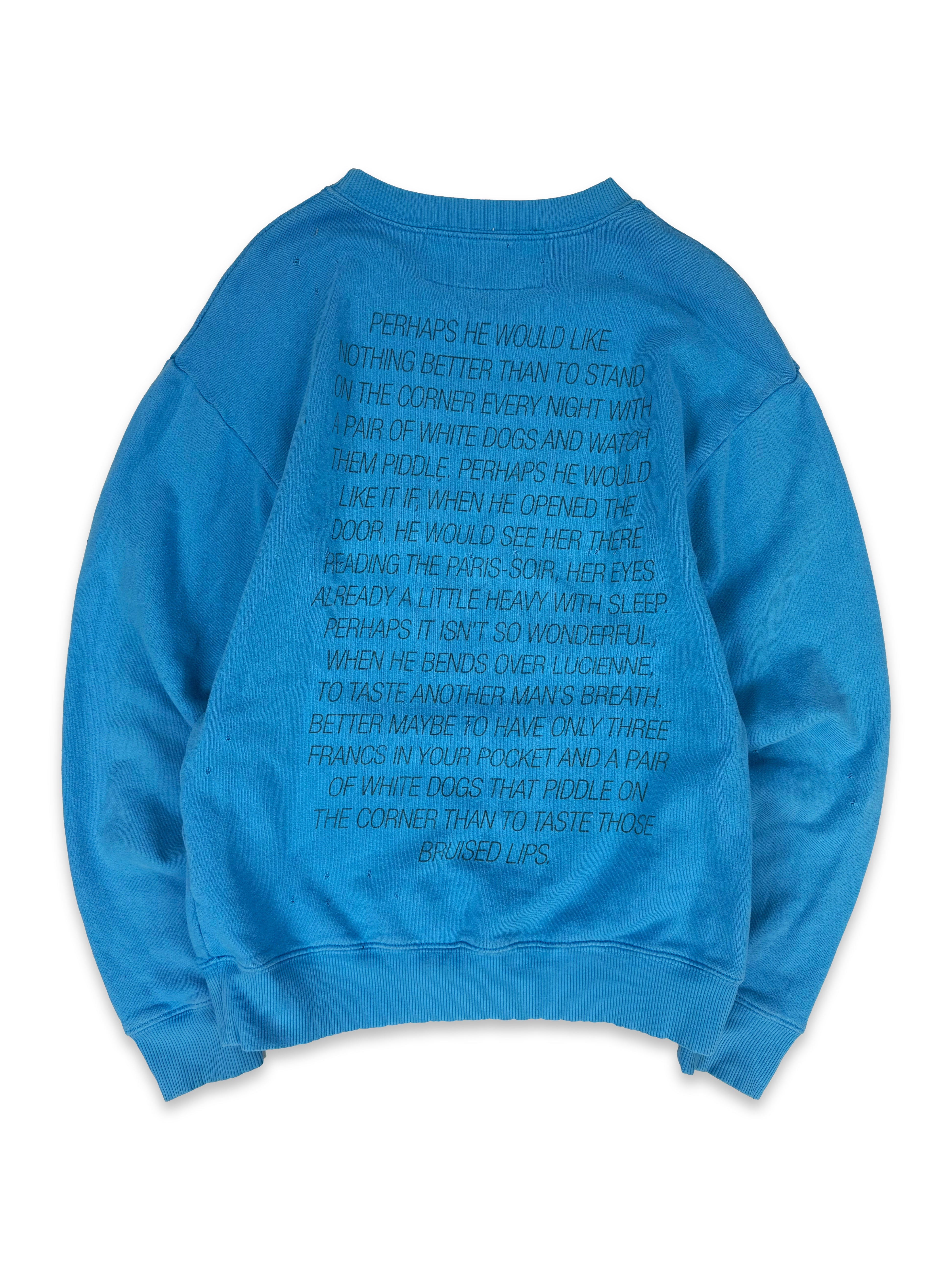 SS17 Enfants Riches Deprimes ‘Tropic of Cancer’ Blue Graphic Crewneck