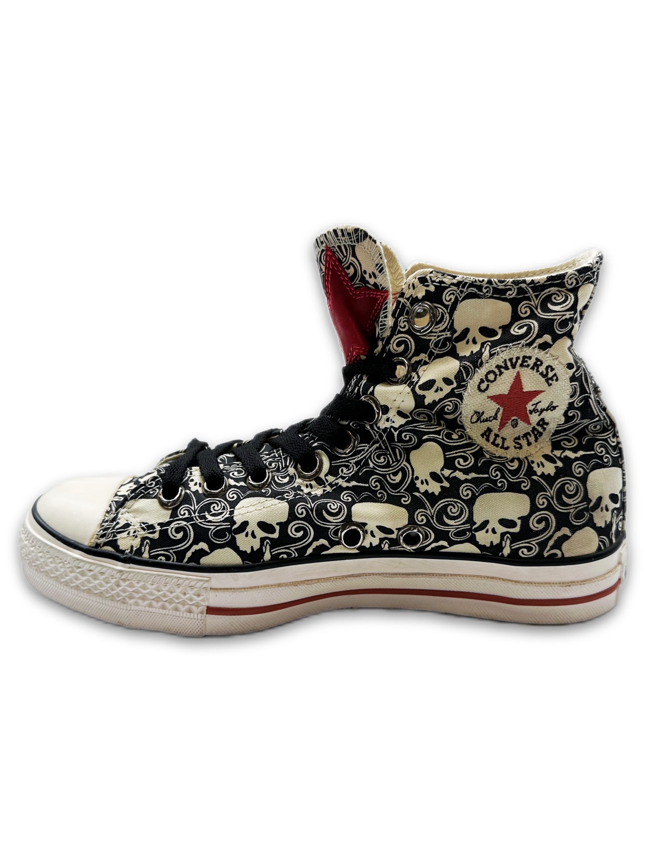 Chrome Hearts Triple Star Patch Dagger Skull Converse Sneakers