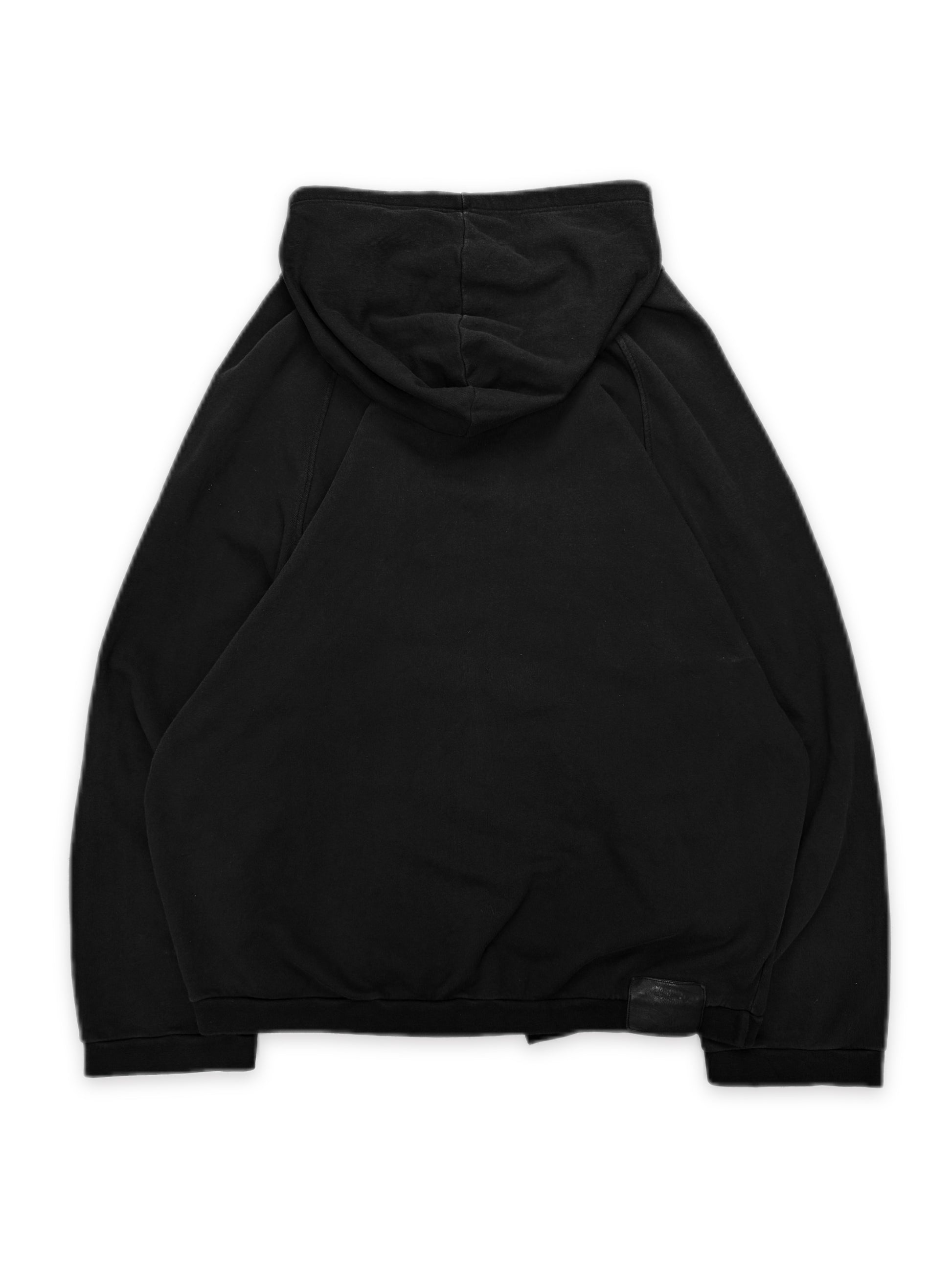 SS03 Raf Simons ‘New Kids Inc’ Consumed Split Graphic Raglan Hoodie