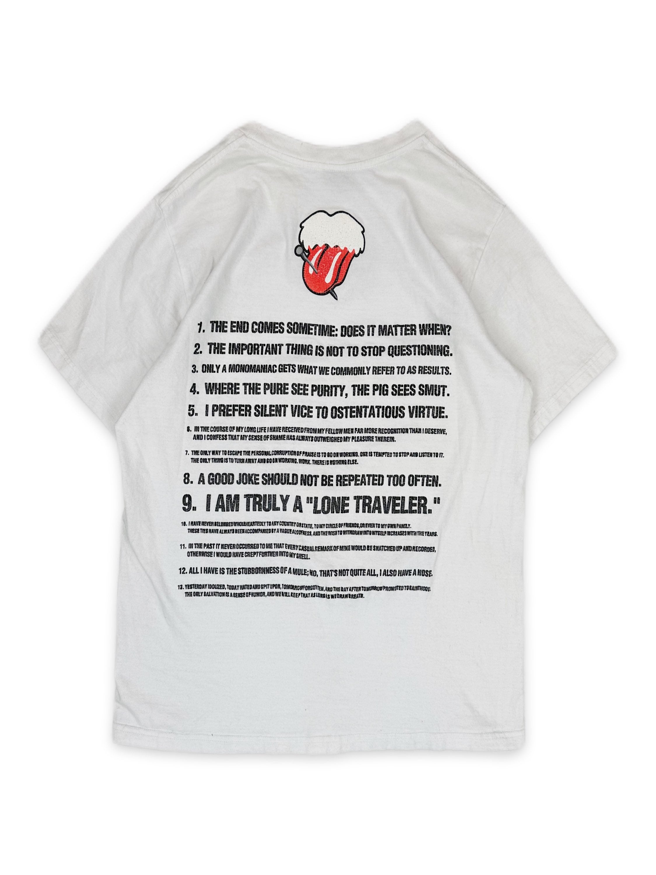 AW03 Number (N)ine x The Rolling Stones White Graphic T-Shirt
