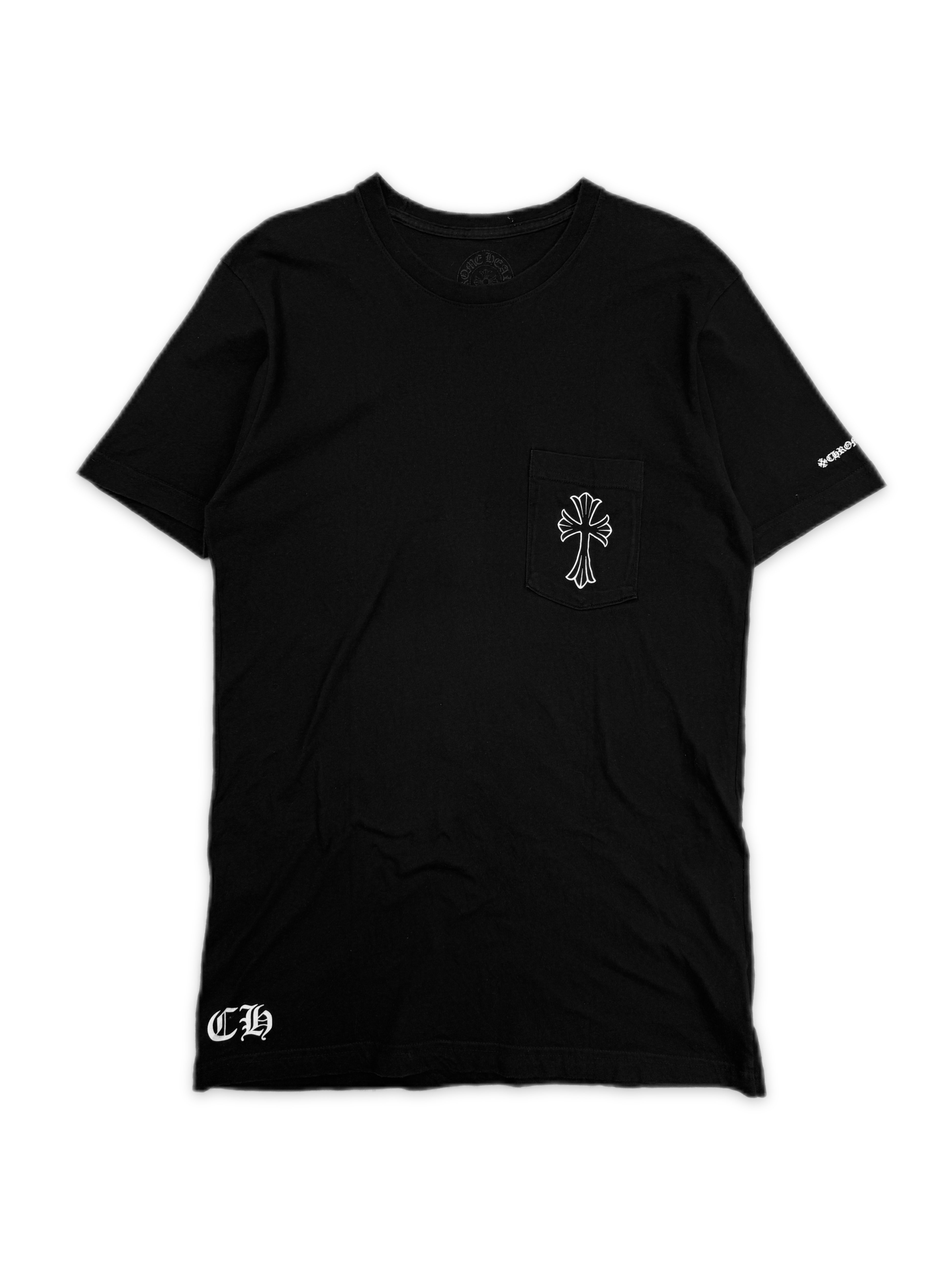 Chrome Hearts Cemetery Cross Black Pocket T-Shirt