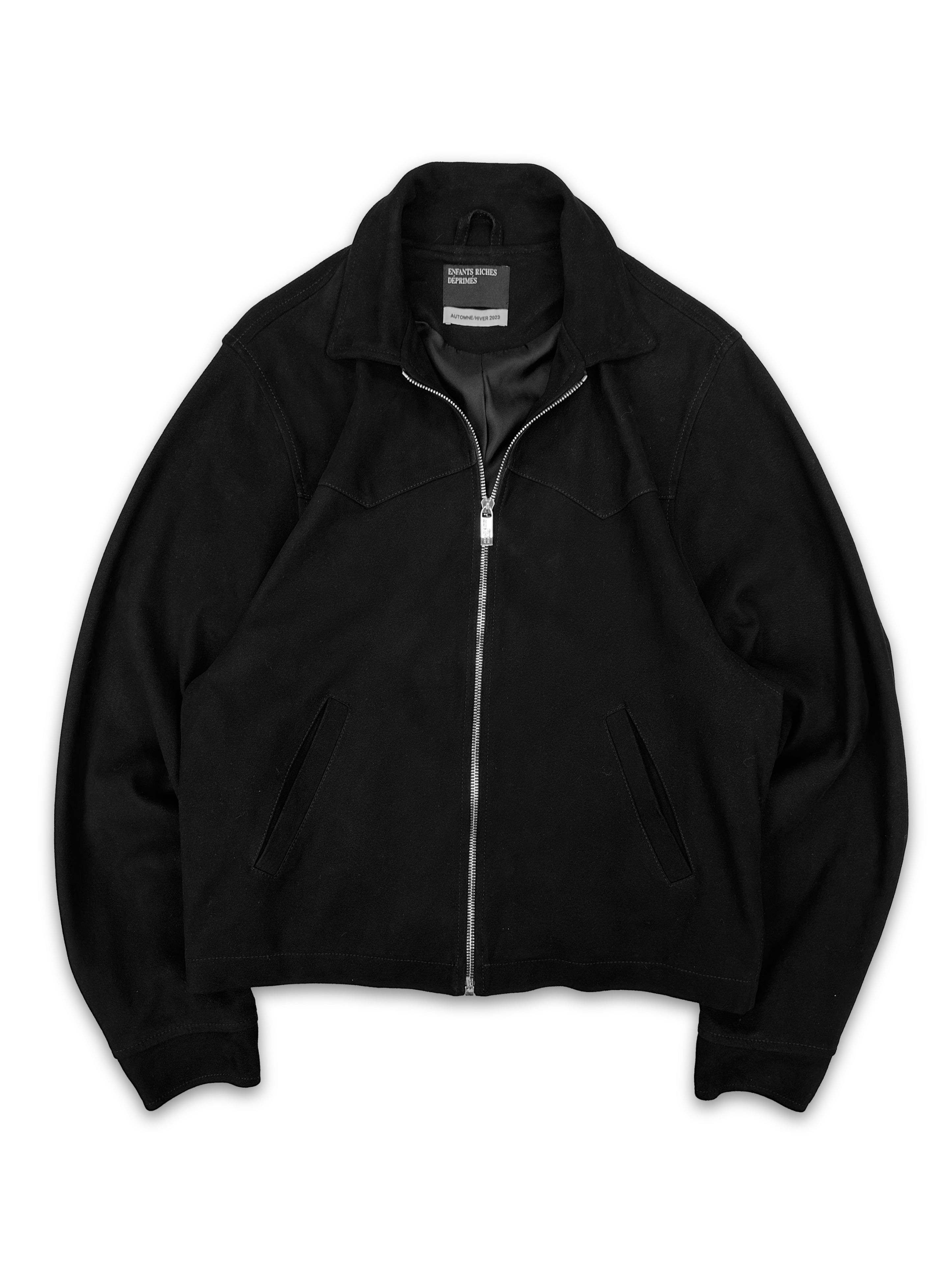 AW23 Enfants Riches Deprimes Suede Black ‘Western’ Jacket