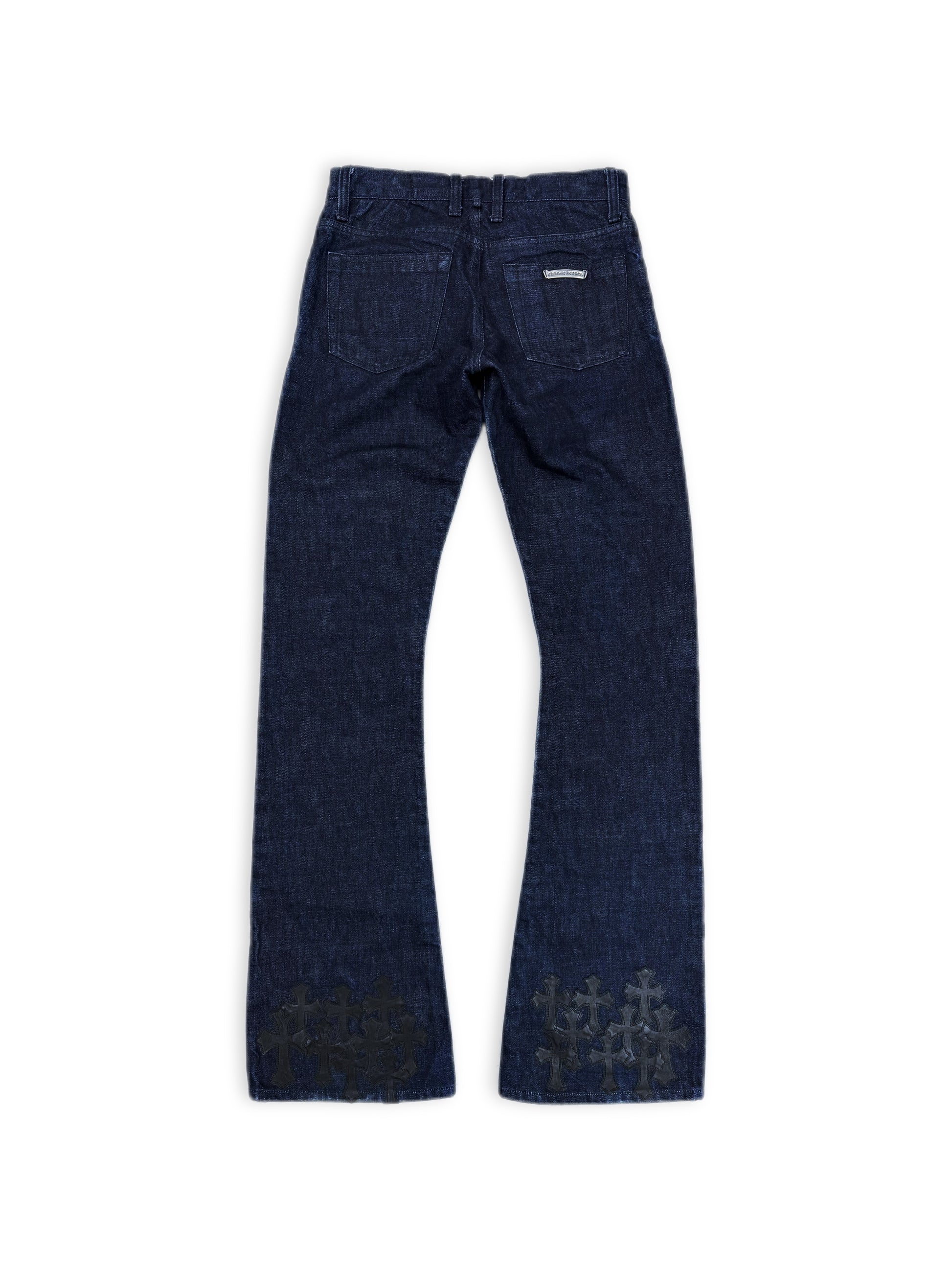 Chrome Hearts RICHARD STARK PERSONAL Flared 19 Cross Patch Dark Blue Jeans